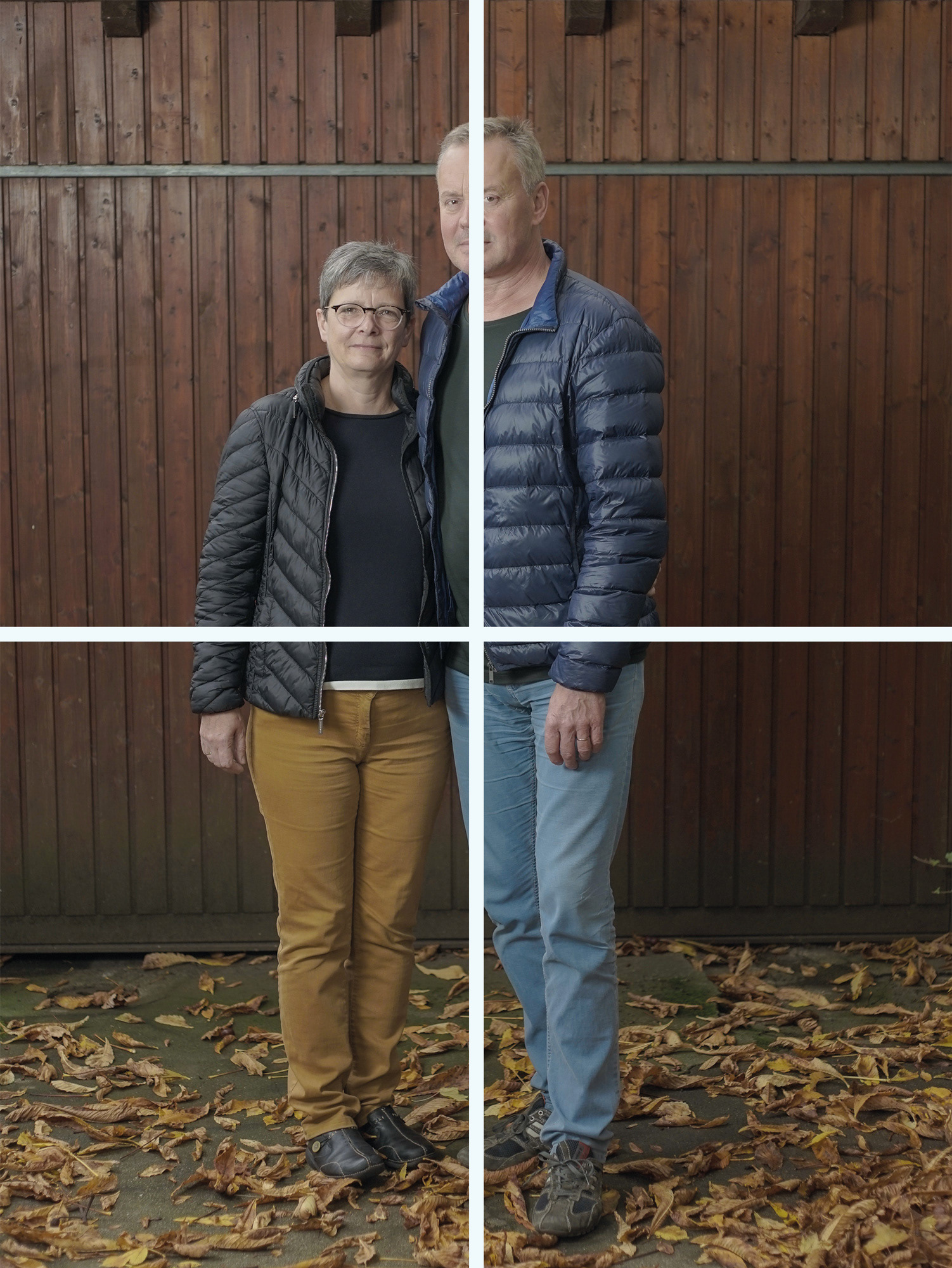 Eltern die sich von Ihrem Kind verabschieden.