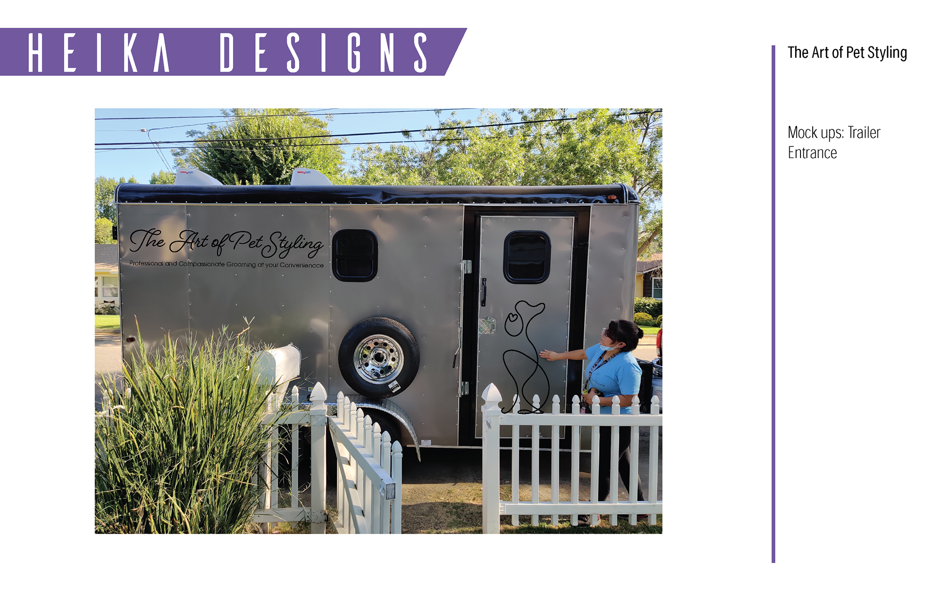 Initial Mock Up of Open side of Trailer