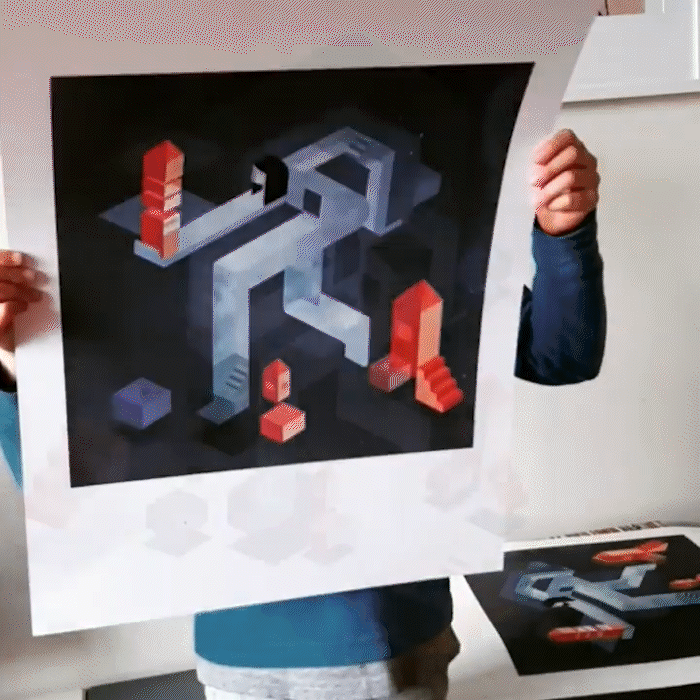 Displace_ Augmented Reality Digital Print