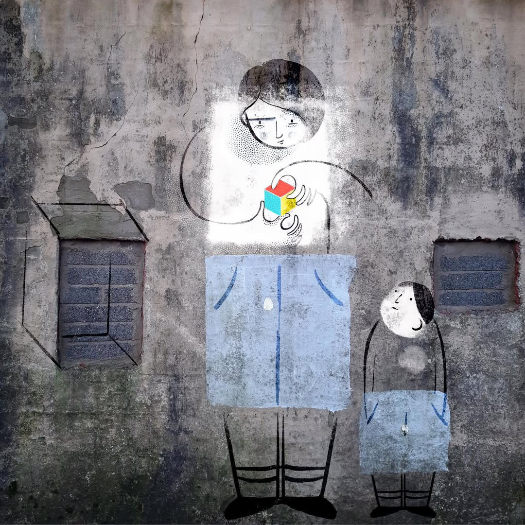 Creative Block_Mural on derelict wall, Limerick