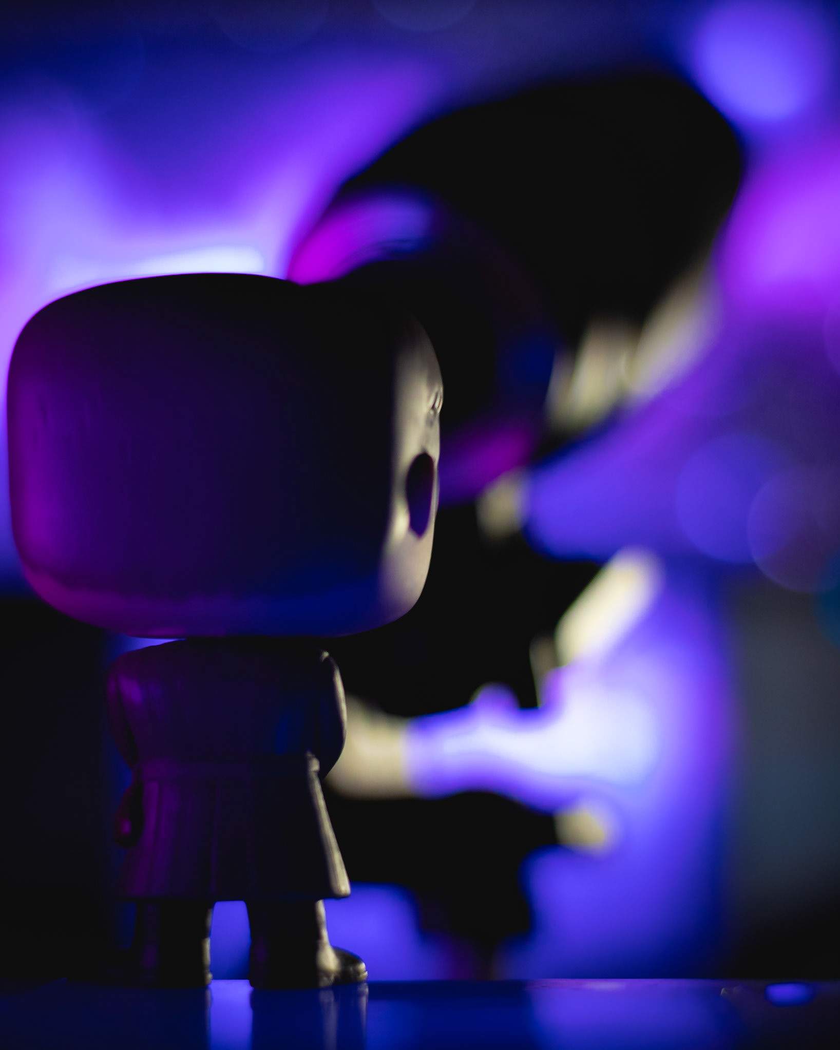 When it's not a good idea to be outside you have to make do with what you have! In this case I used one of my figures to create a stargazing photo completely inside.