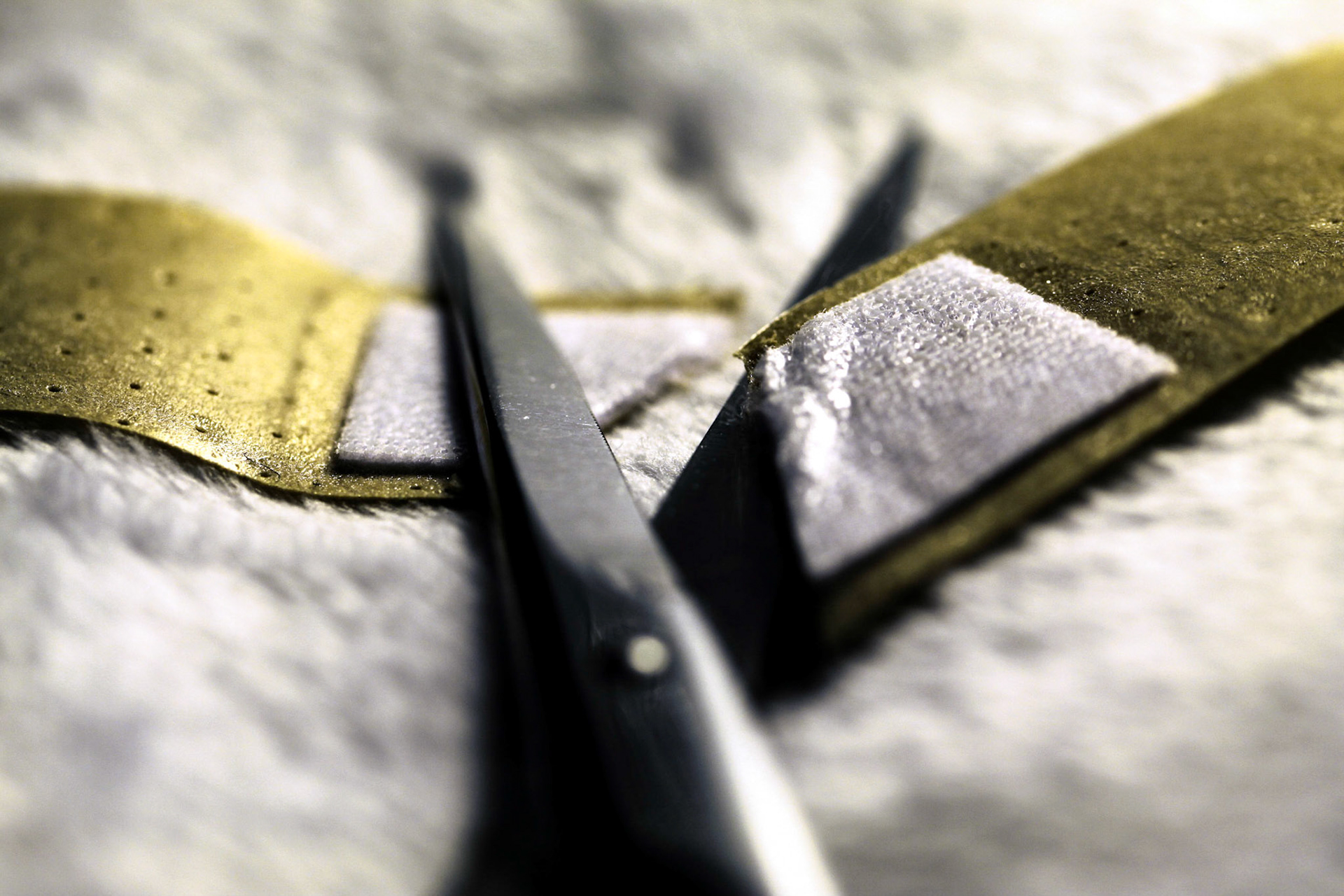 Scissors Cutting a Bandage