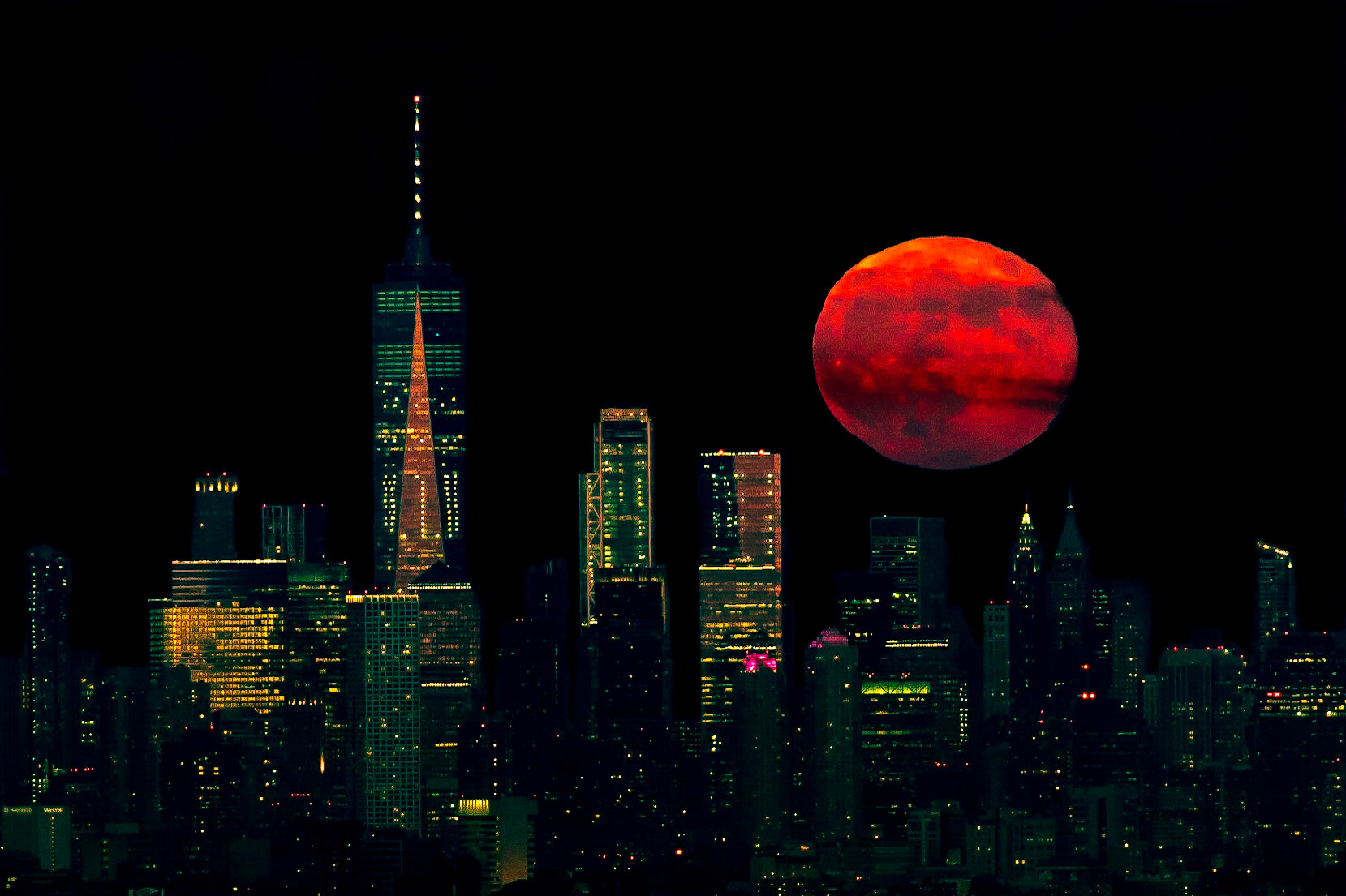 Moonrise Over Manhattan