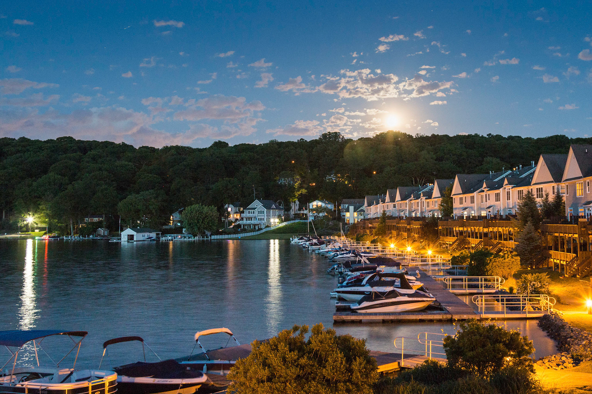 Moonrise Over Lake Hopatcong