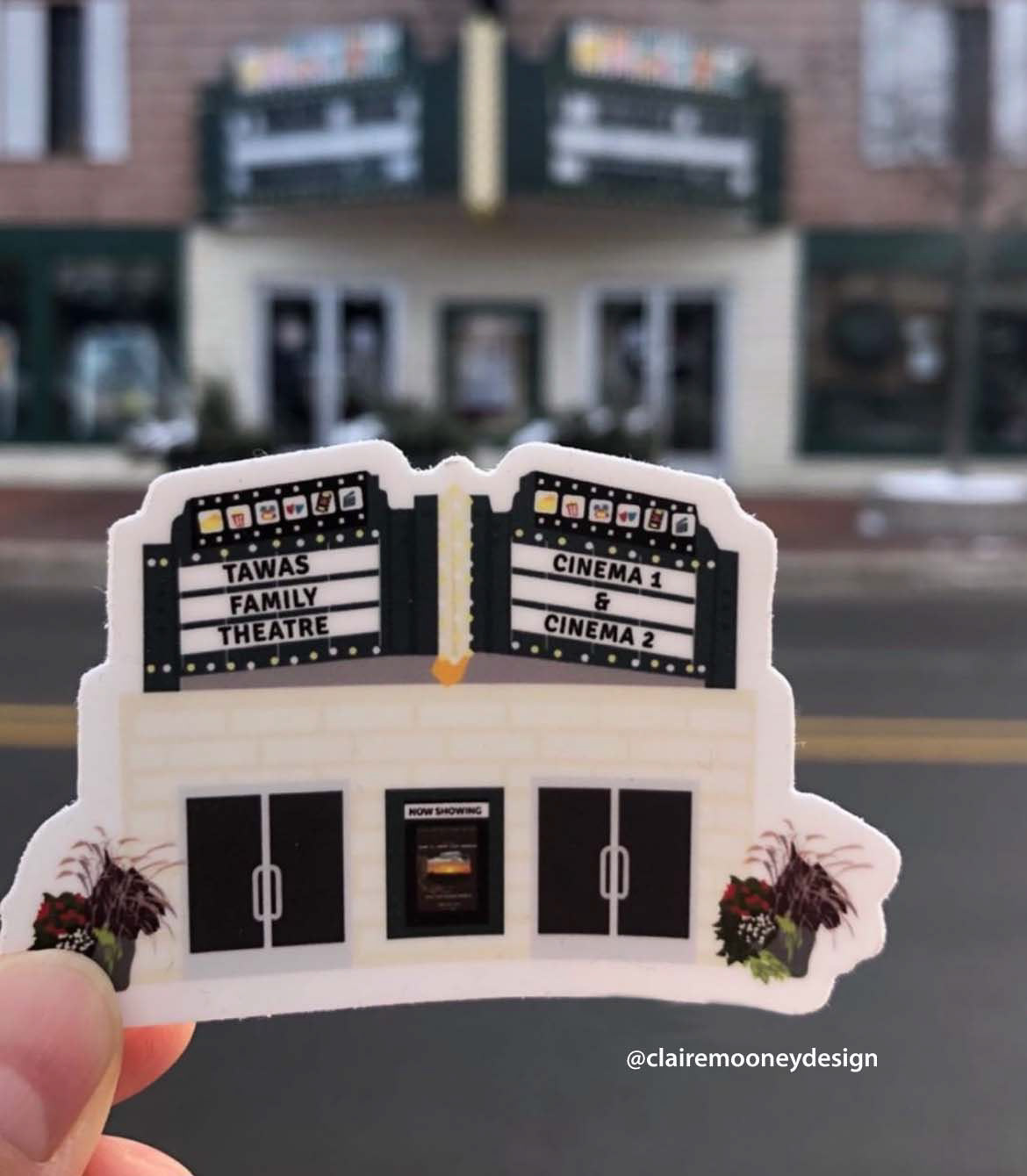 Tawas Family Theater Sticker Design
