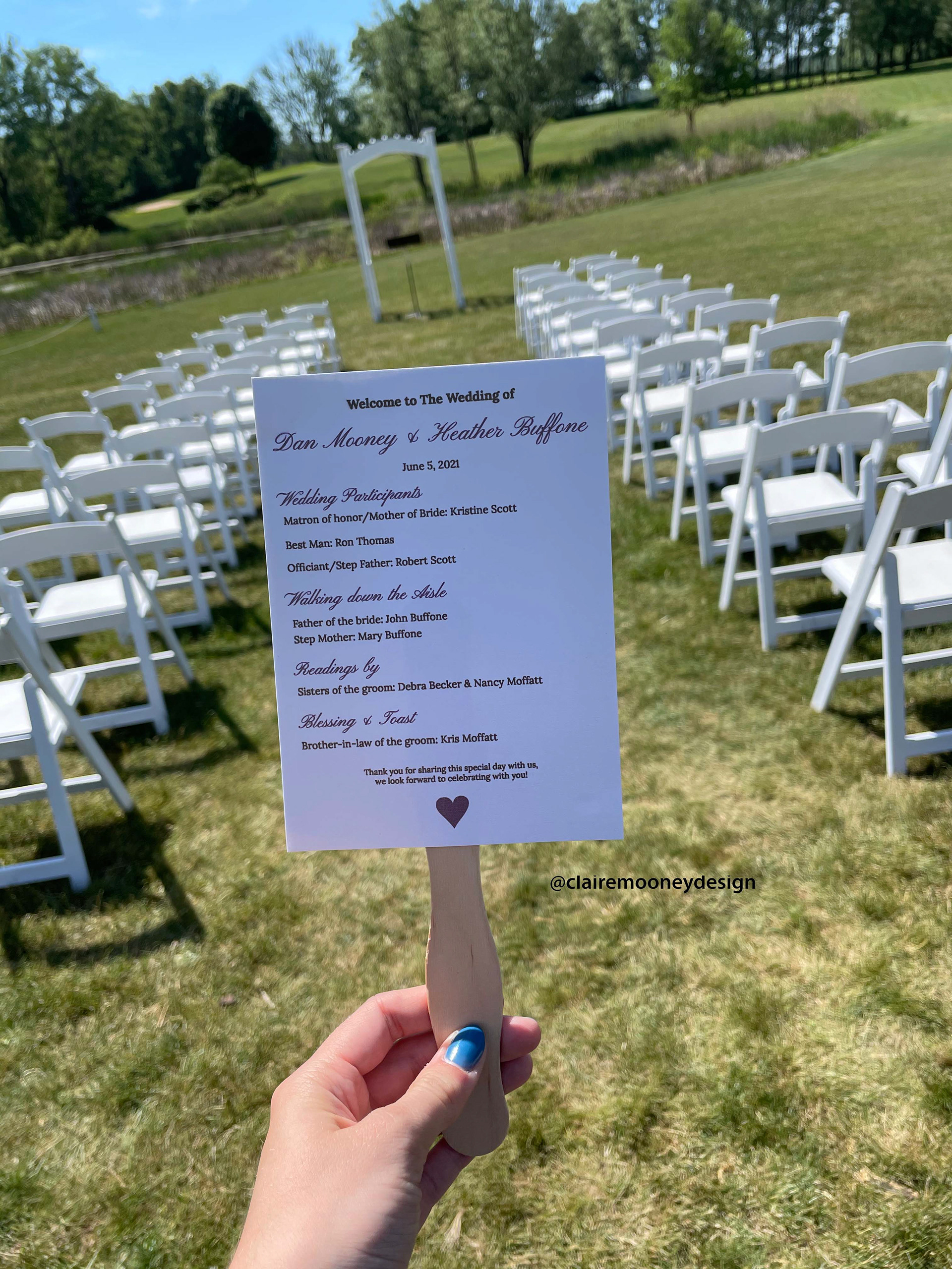 Wedding Program Design