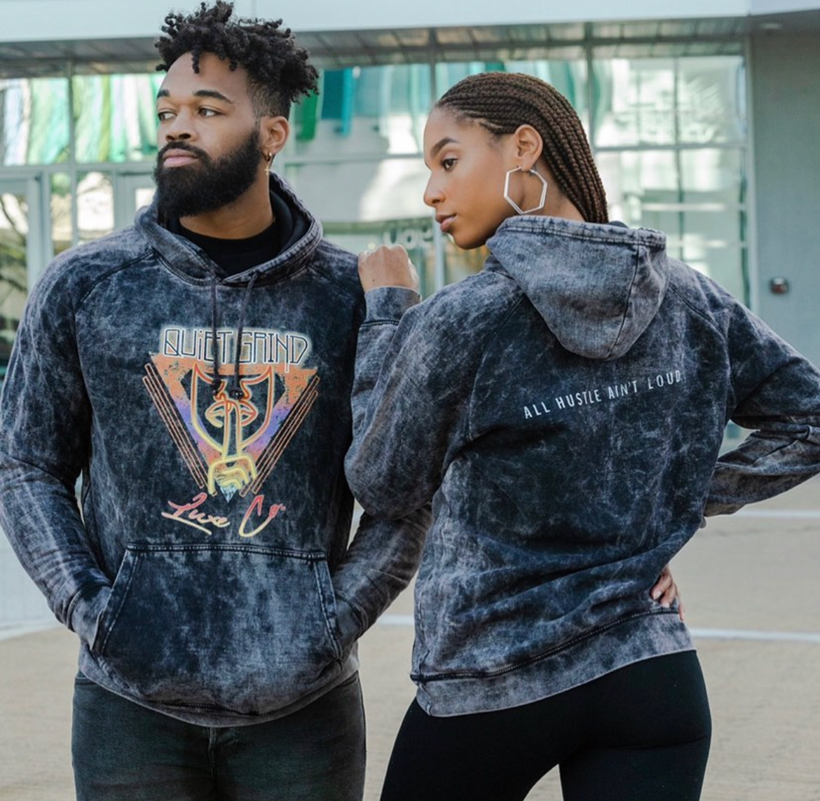 Quiet Grind Rock Band Hoodie