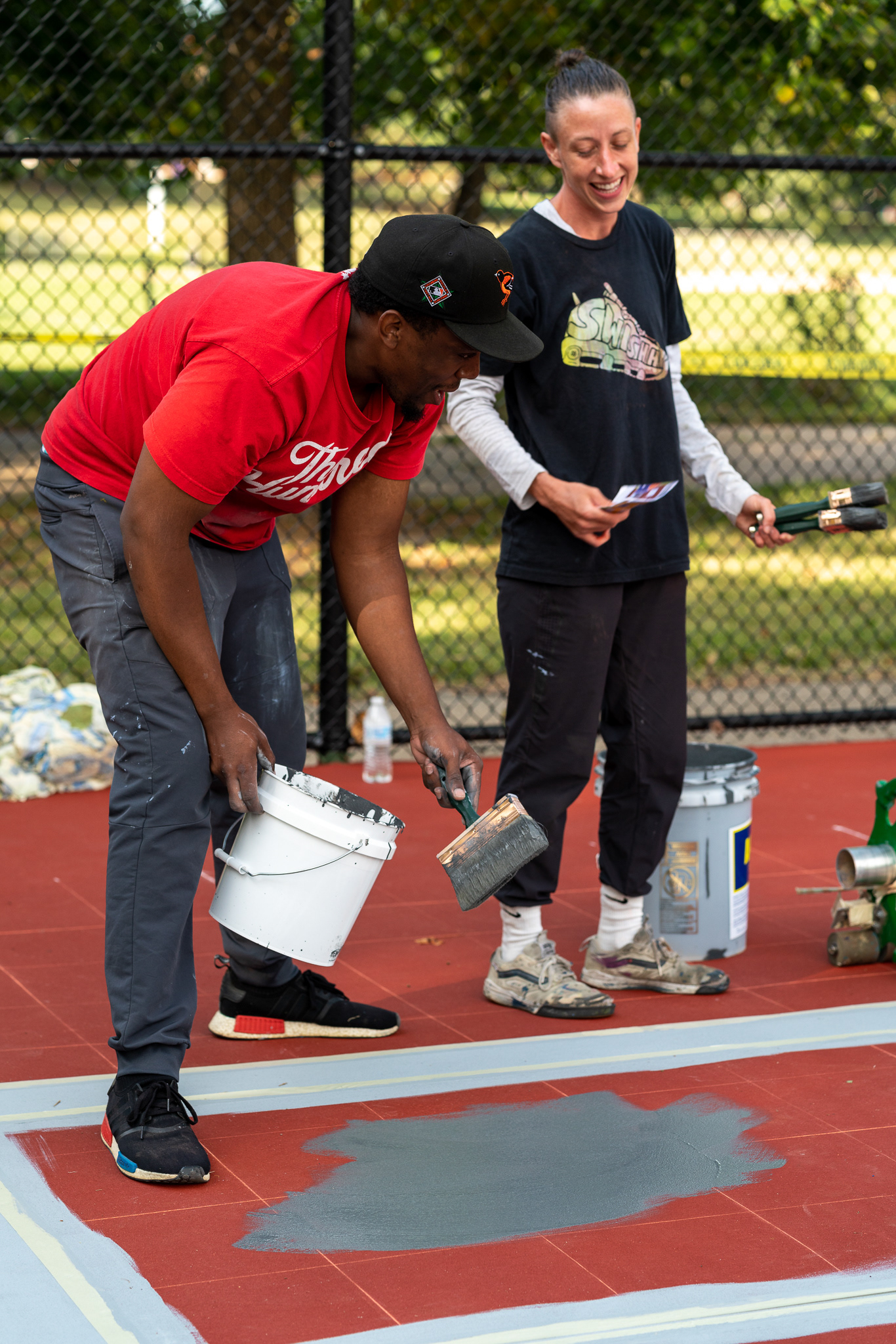 Jordan and Hannah painting