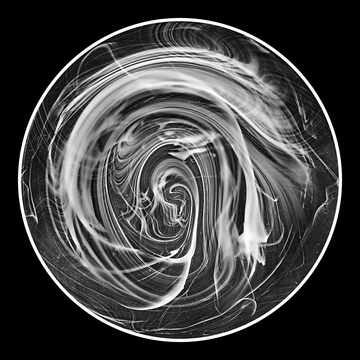 The Silent Storm, 40cm x 40cm, Photogram, Platinum Palladium.