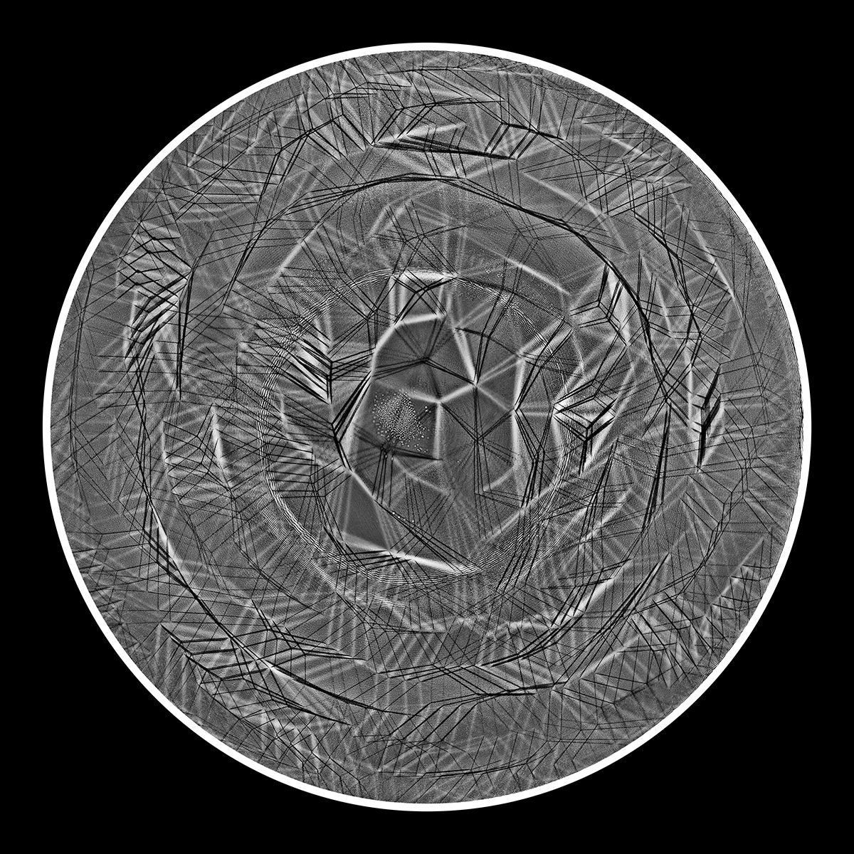 The Fragile Thread, 40cm x 40cm, Photogram, Platinum Palladium.