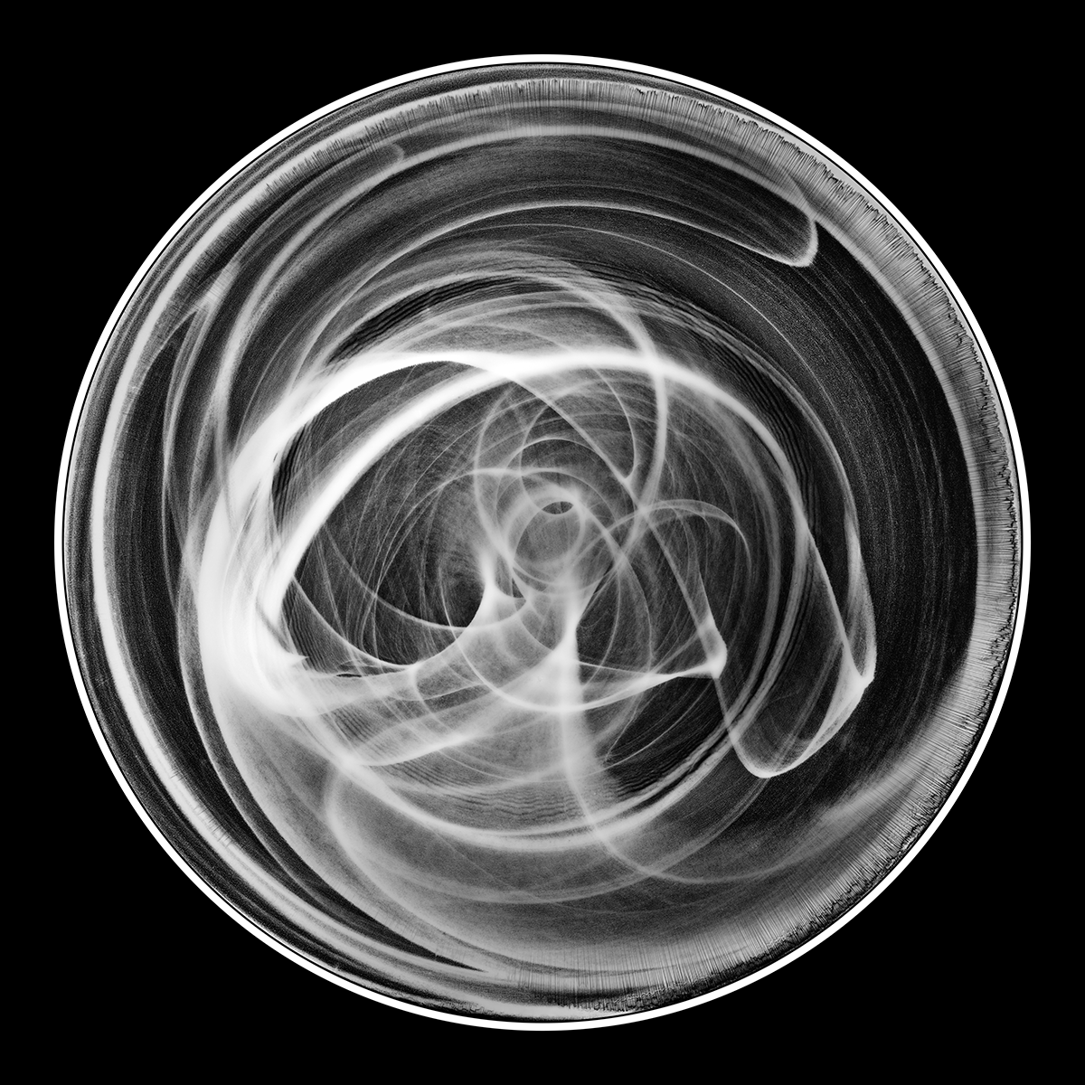 Ghosts in Glass, 40cm x 40cm, Photogram, Platinum Palladium.