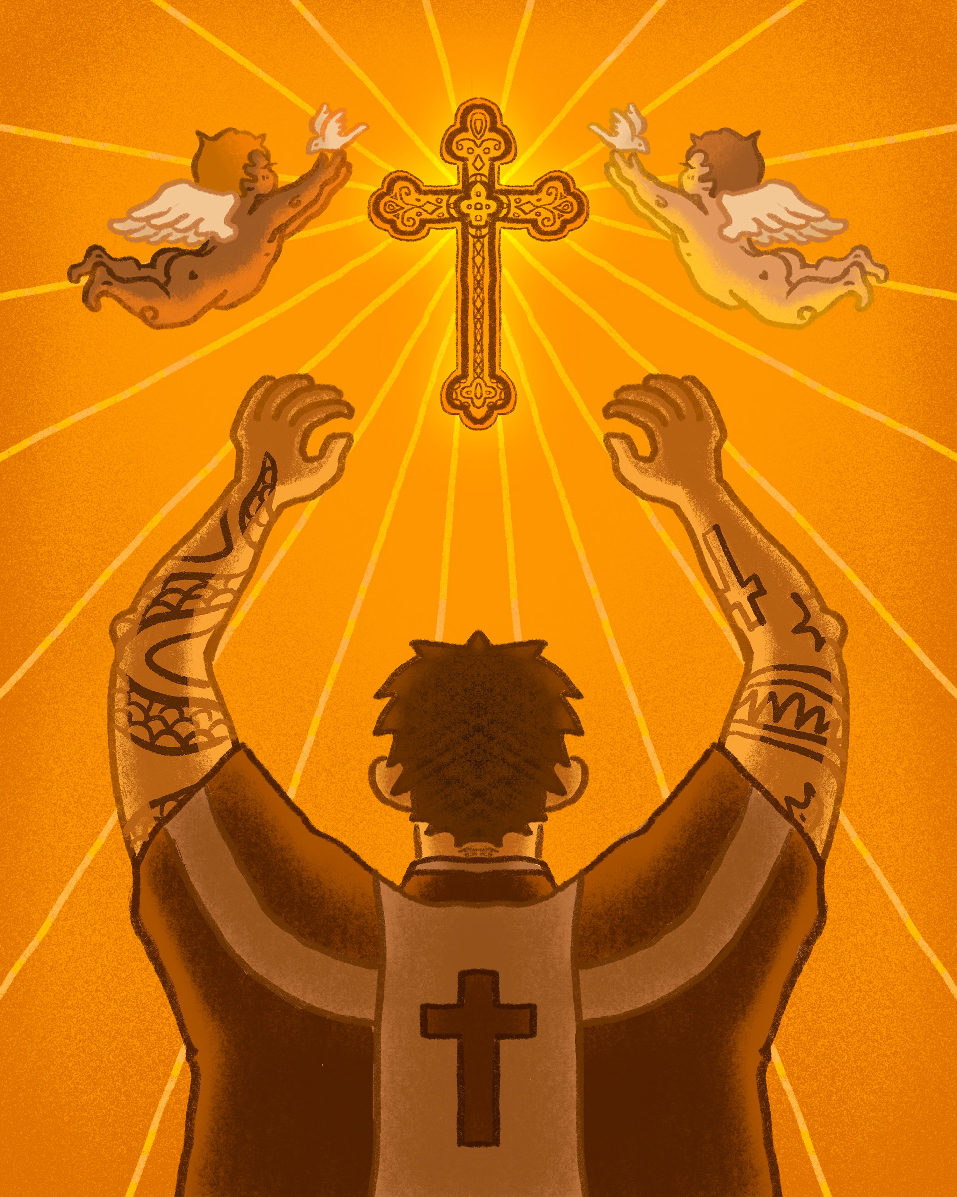 "I'd be a priest if I can do it all over again"