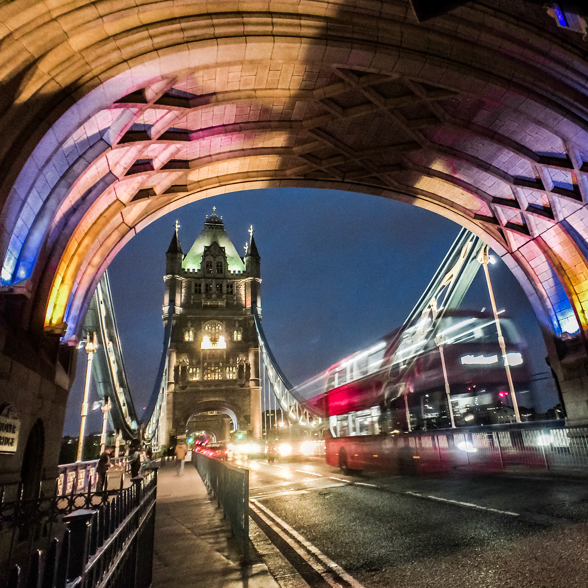 Experimenting with (short) long exposures at night using Slow Shutter Cam App.