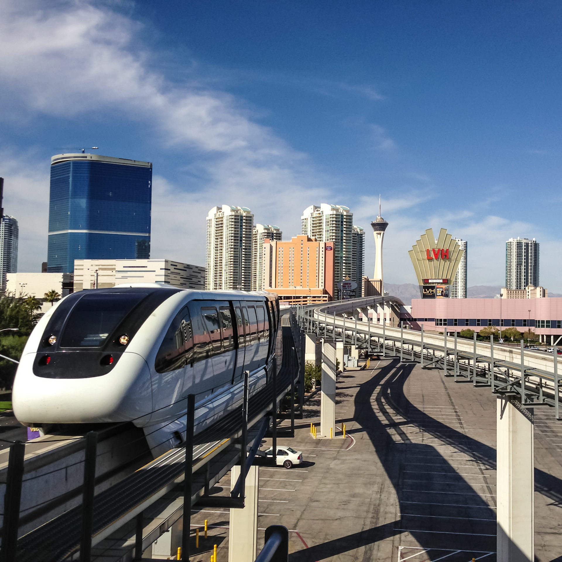 Monorail Arriving | Las Vegas, U.S.A.
