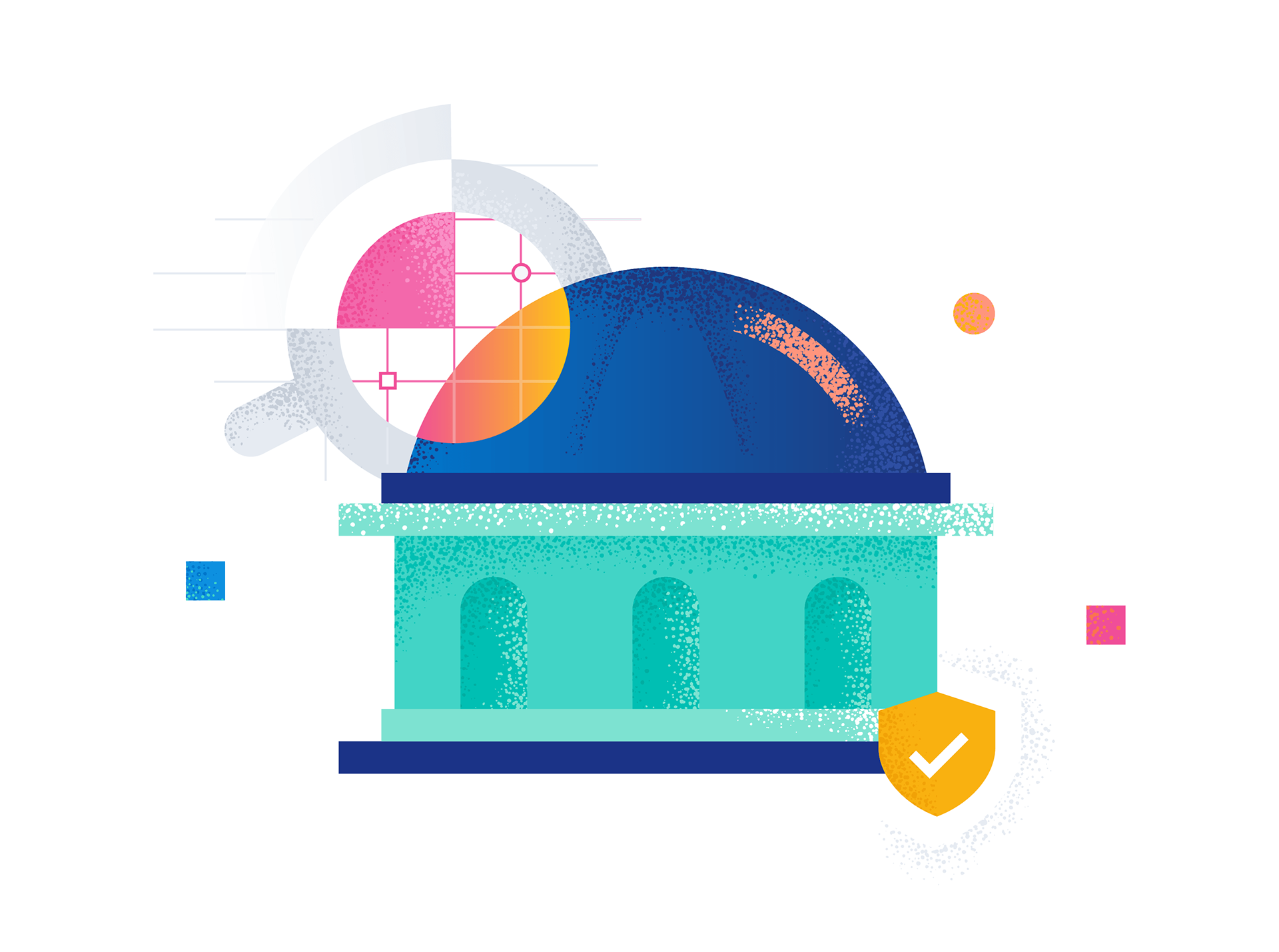UK government building illustration
