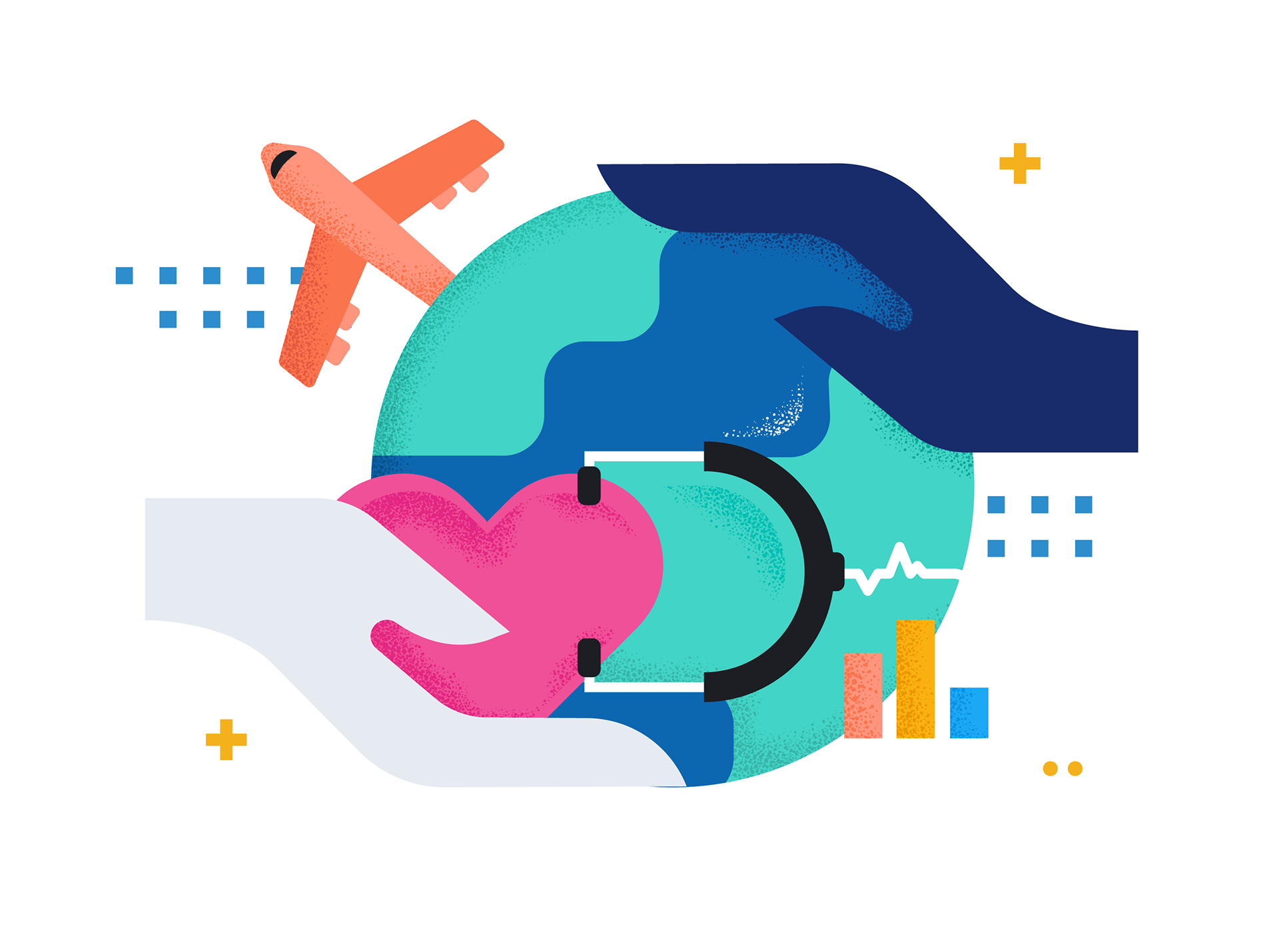 benefits illustration on white