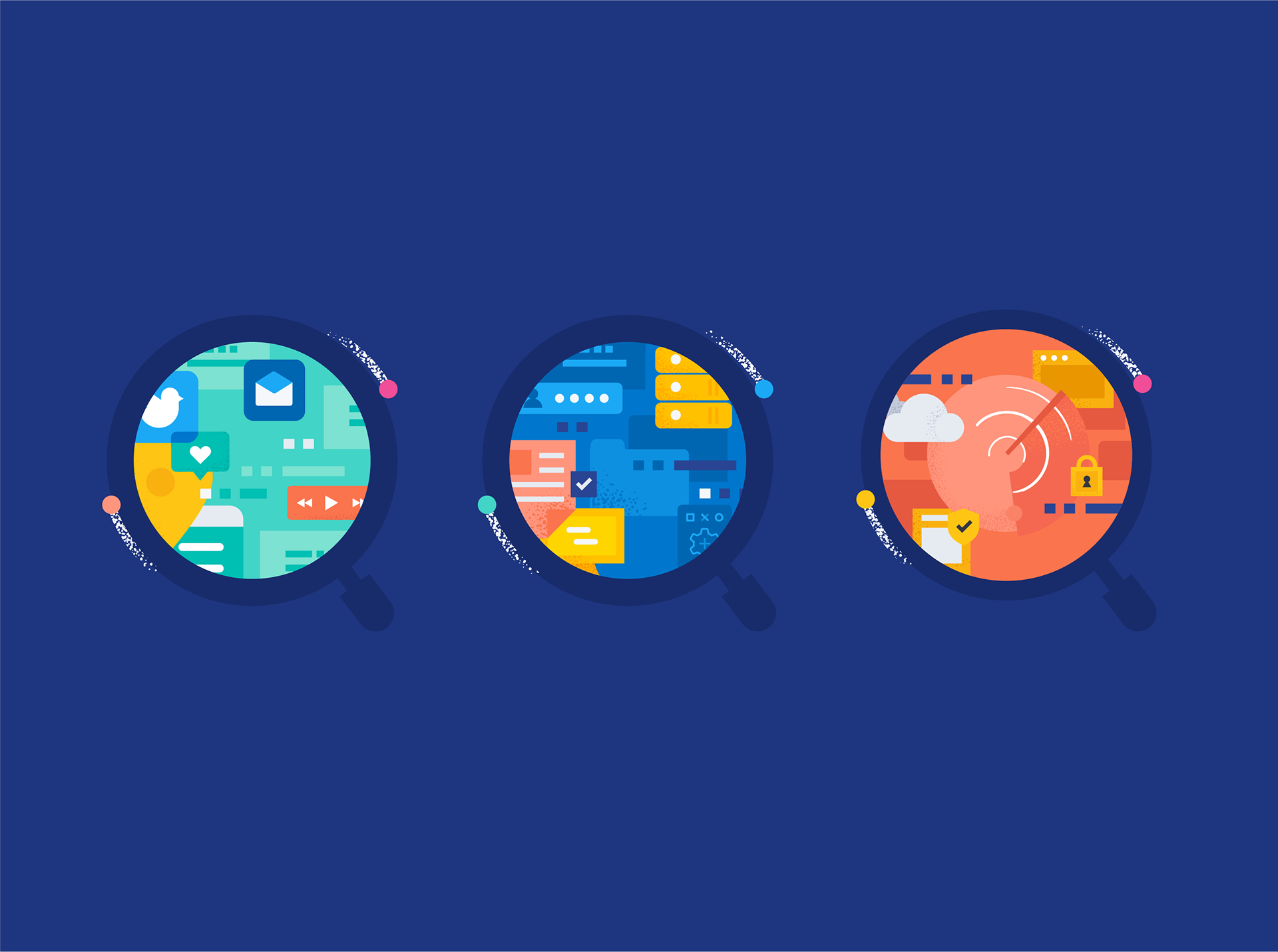 focus on data: communication, files, security