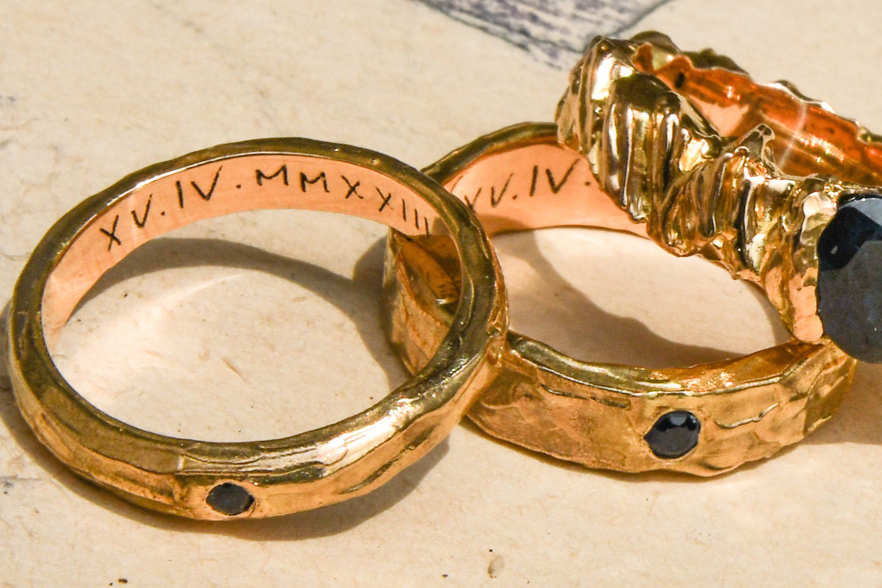 Jose, 2023 // 18k gold and blue sapphire