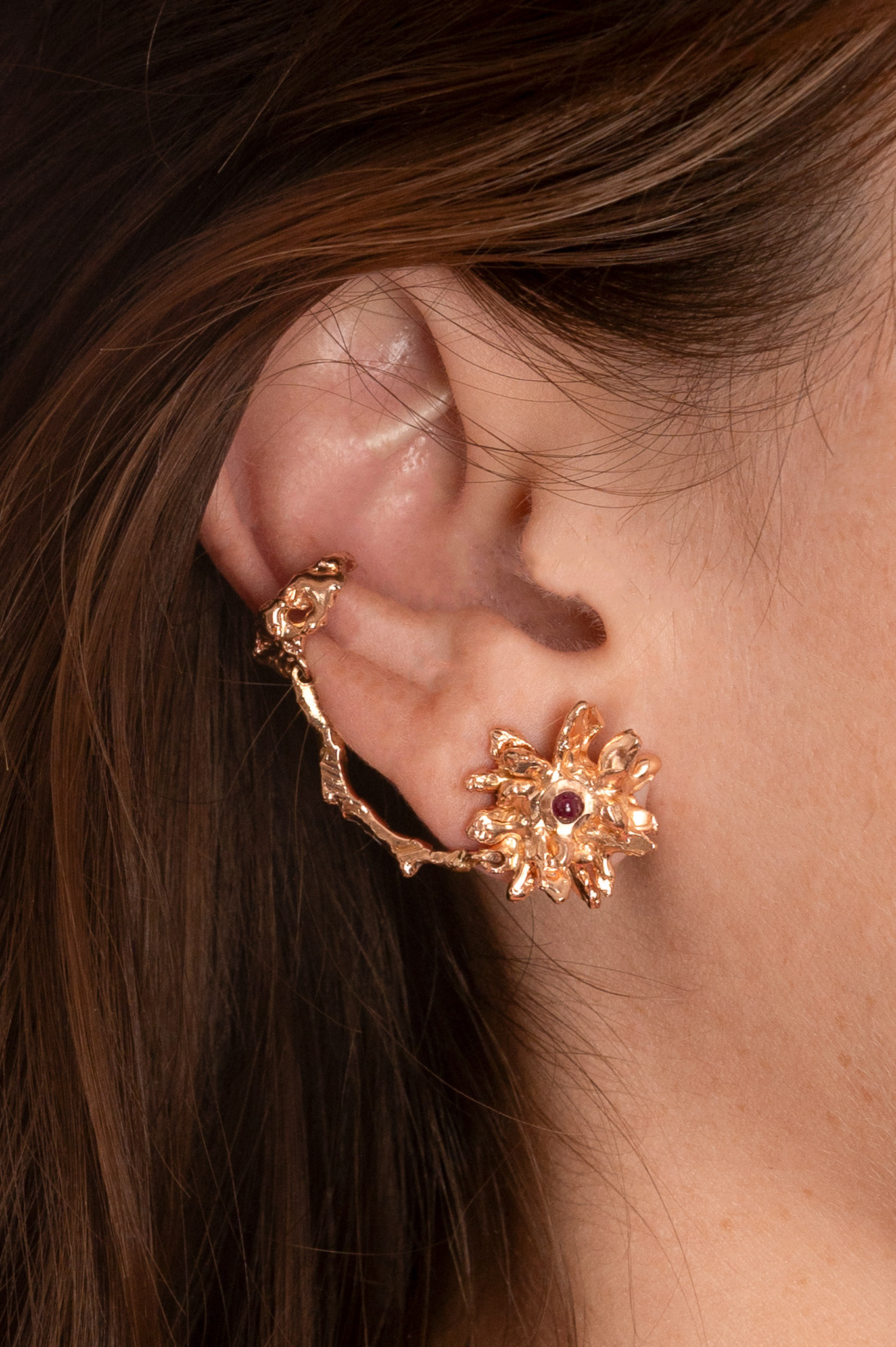 Margaritas // 18k orange gold and rubies
