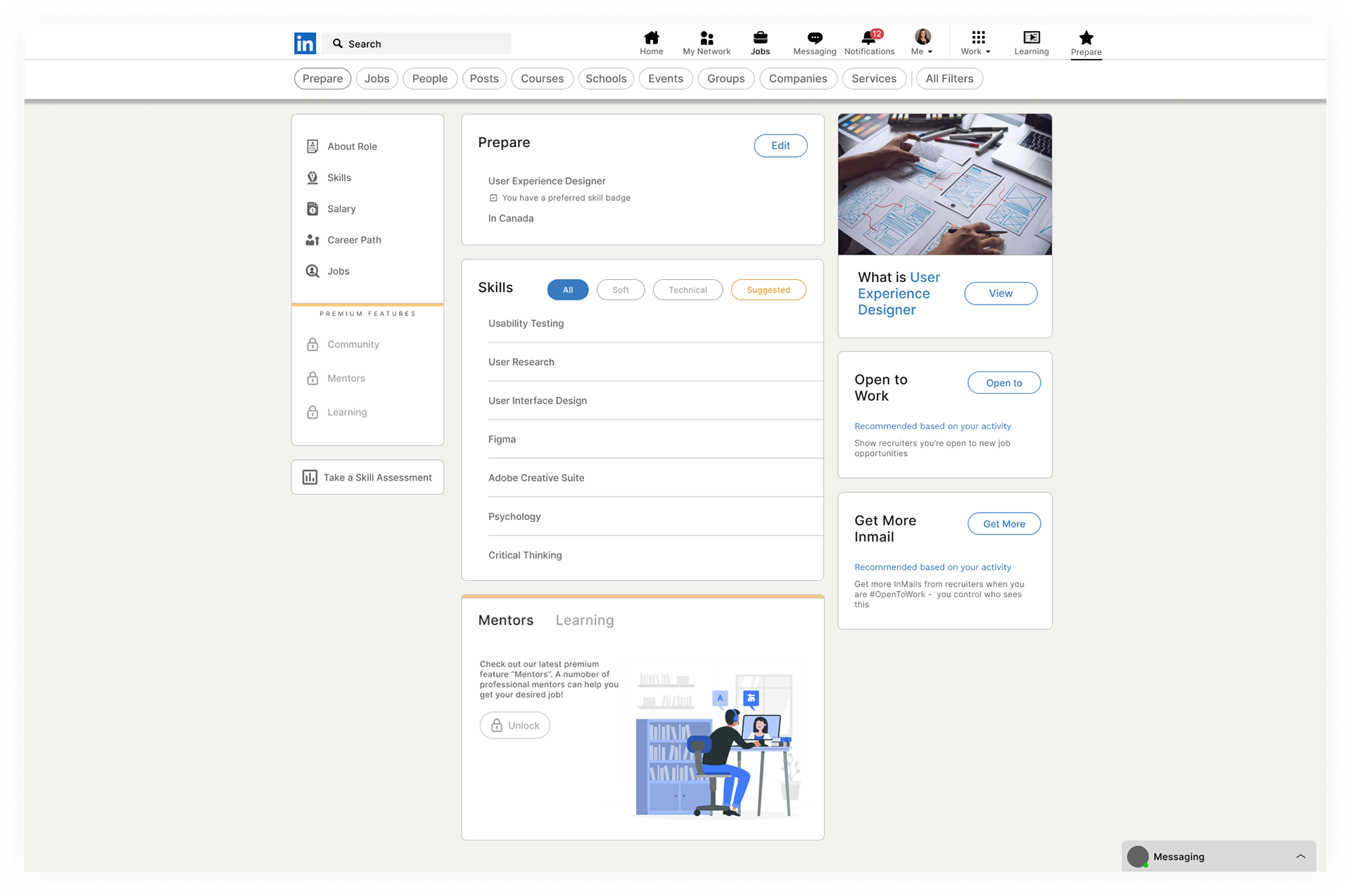 For users not having premium membership - Mentor Section