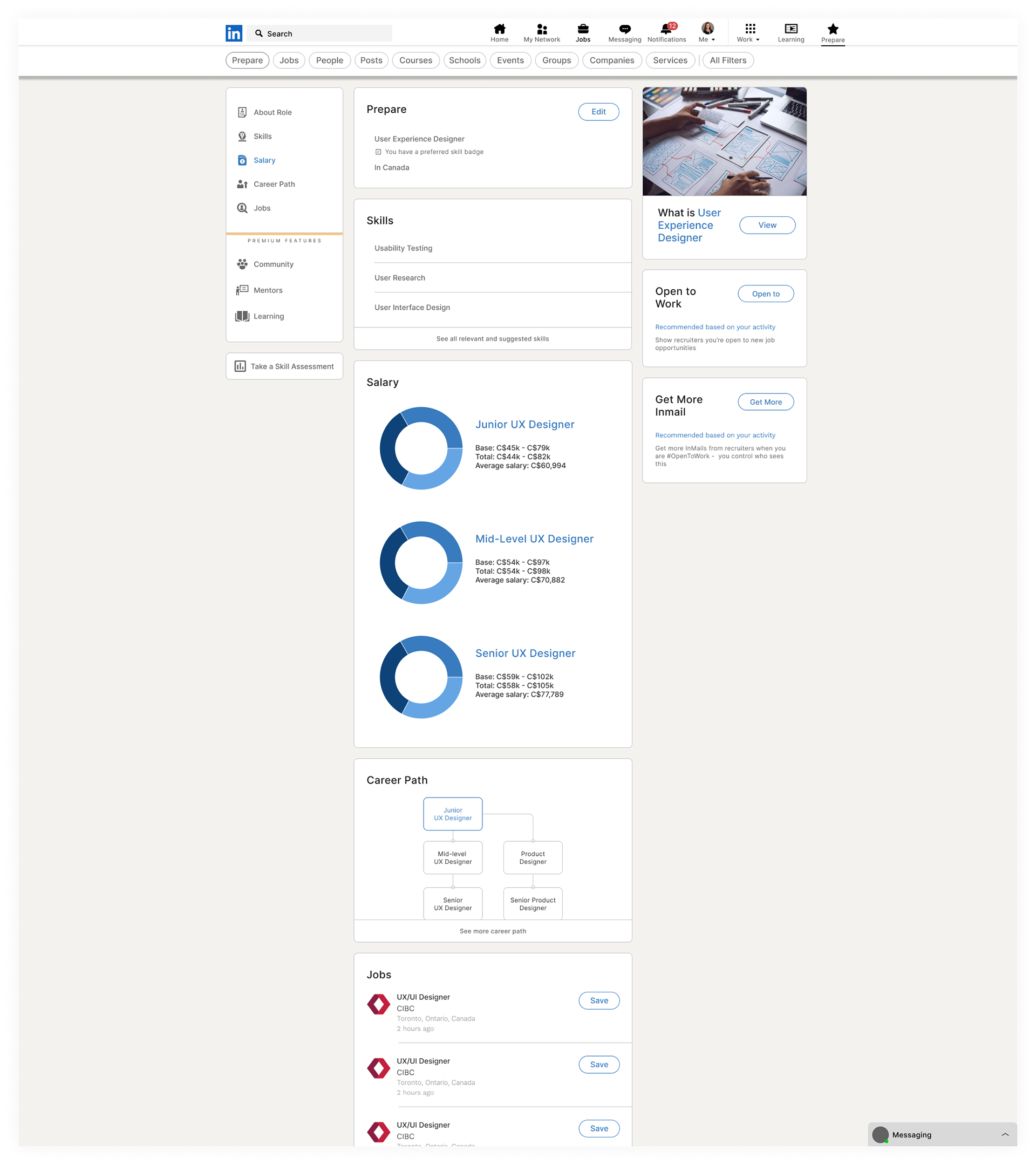 Salary section