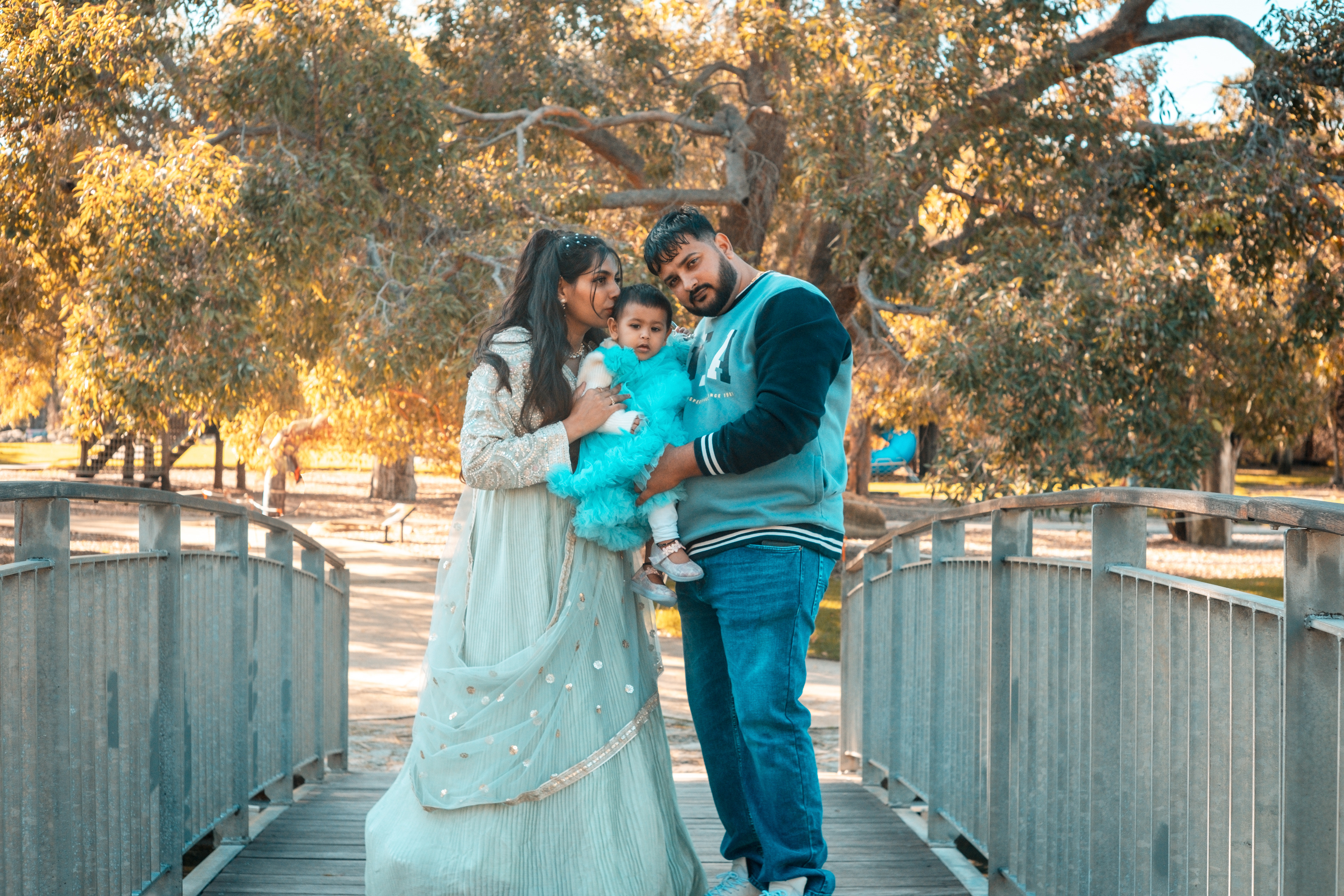Family portrait at Kings Park, Perth during a birthday celebration