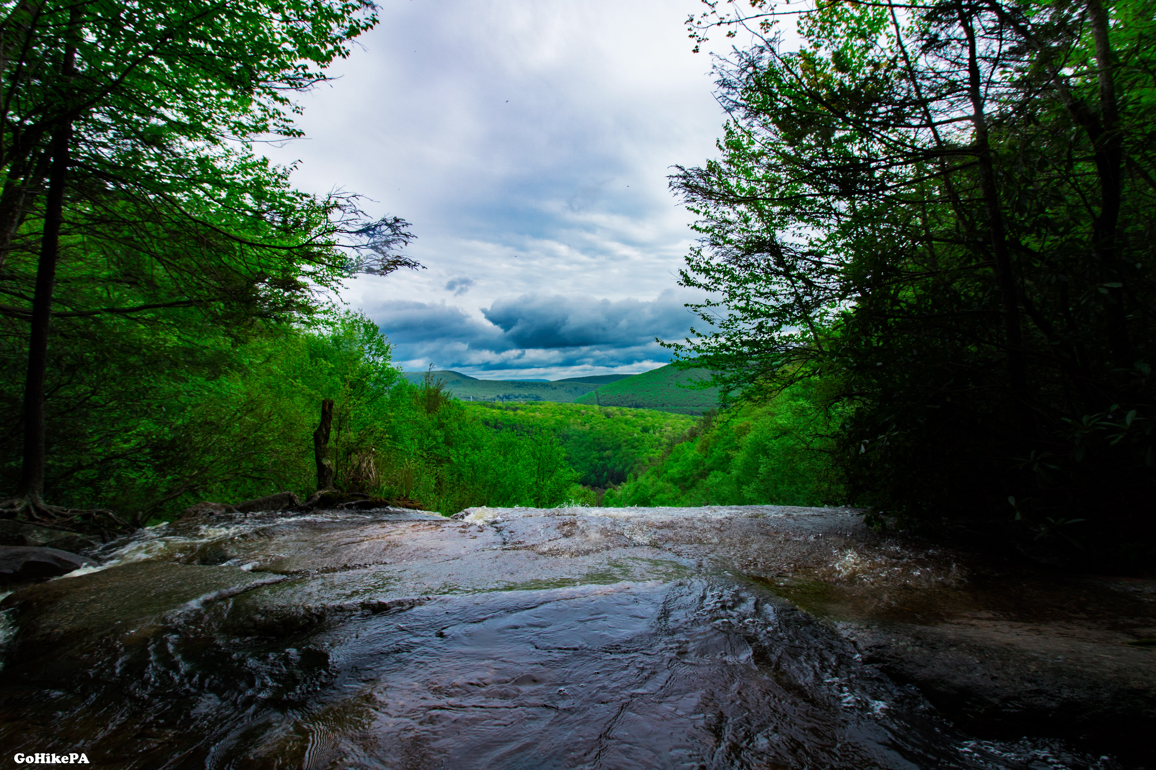 Top of Glen Onoko Falls- Summertime