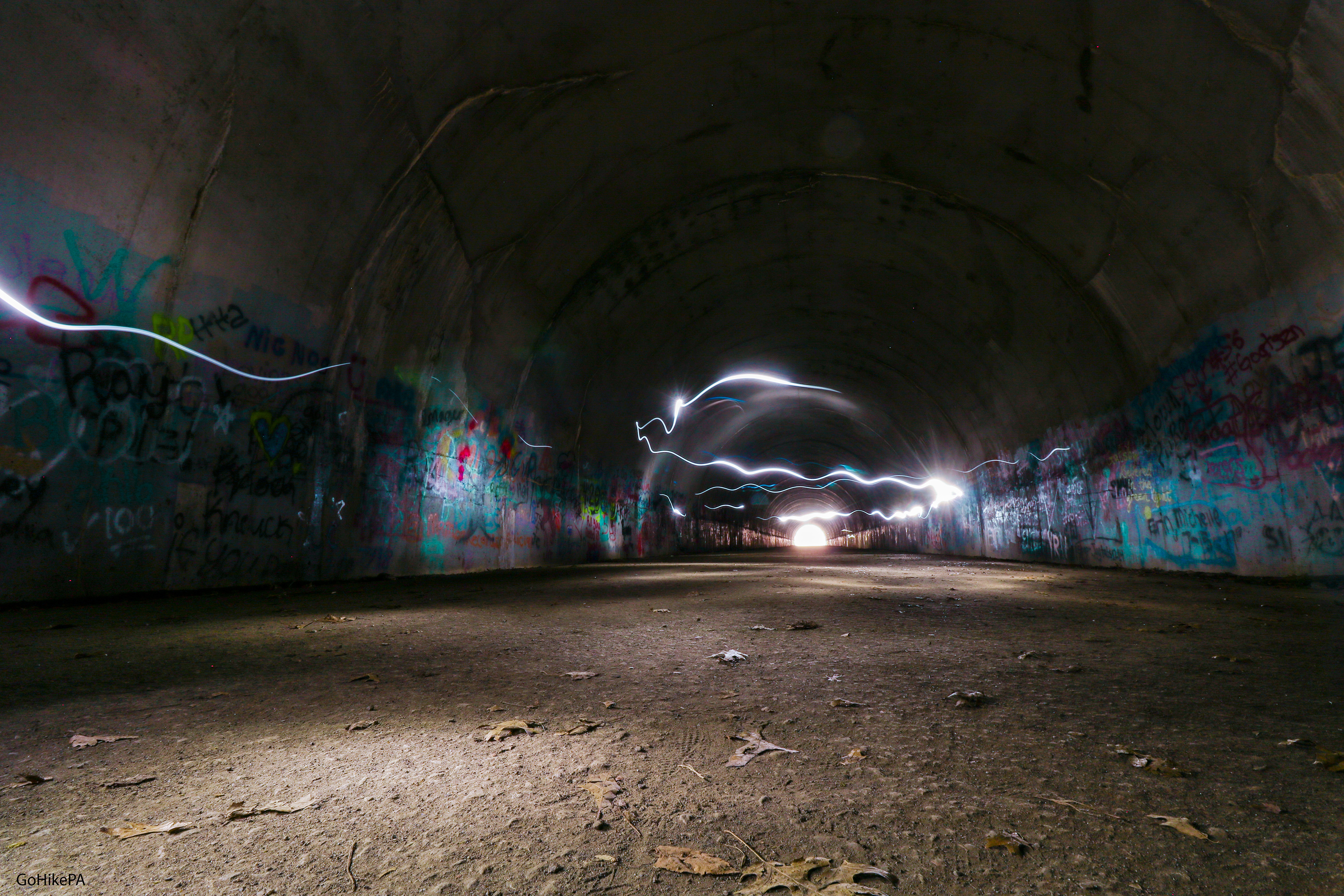 Road to no-where; flashlight
