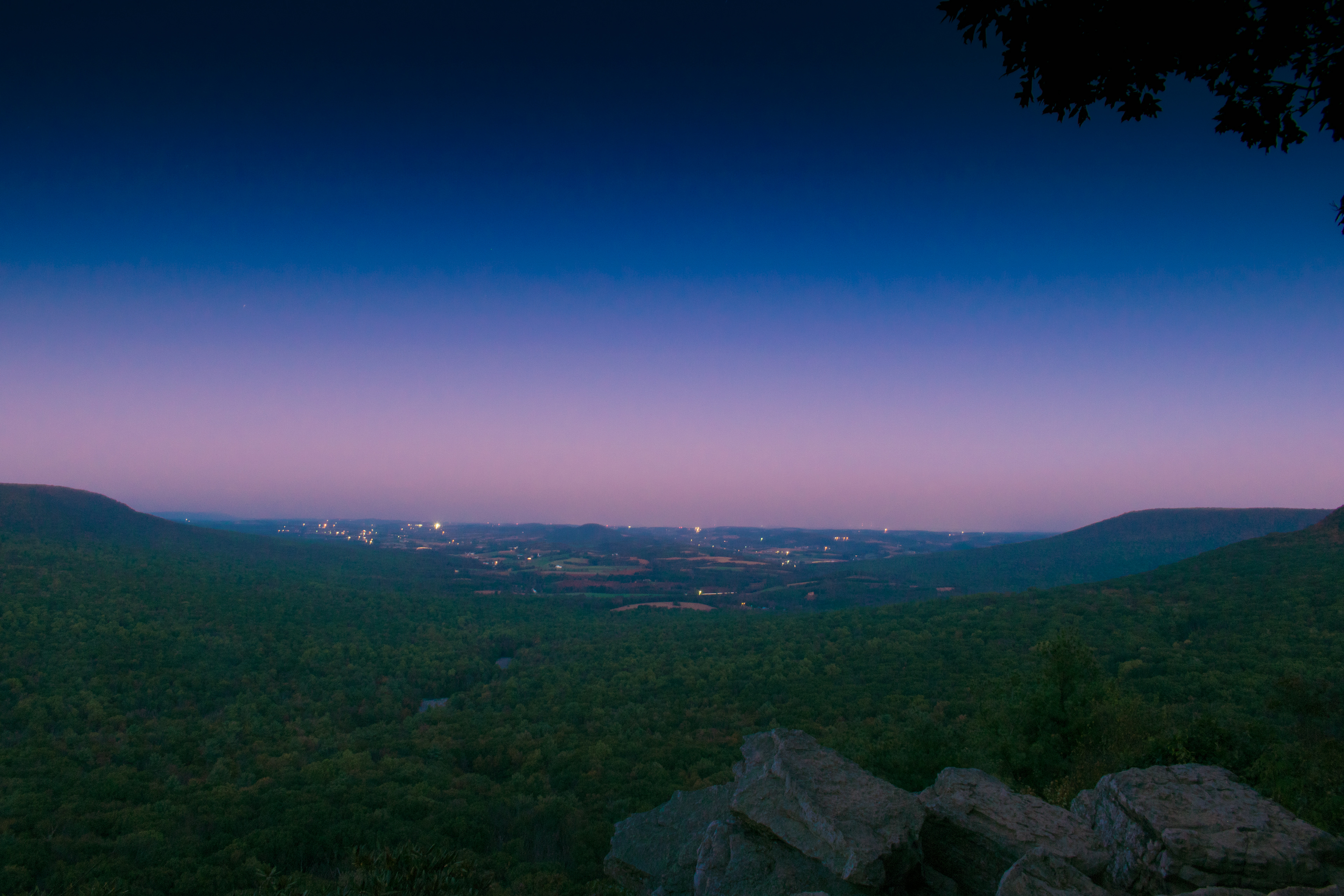 south lookout at dusk