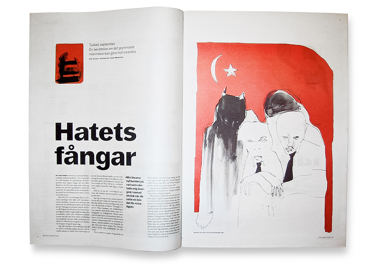 DN Söndag. Art direction, redesign. Example above gold medal award in Society of News Design.