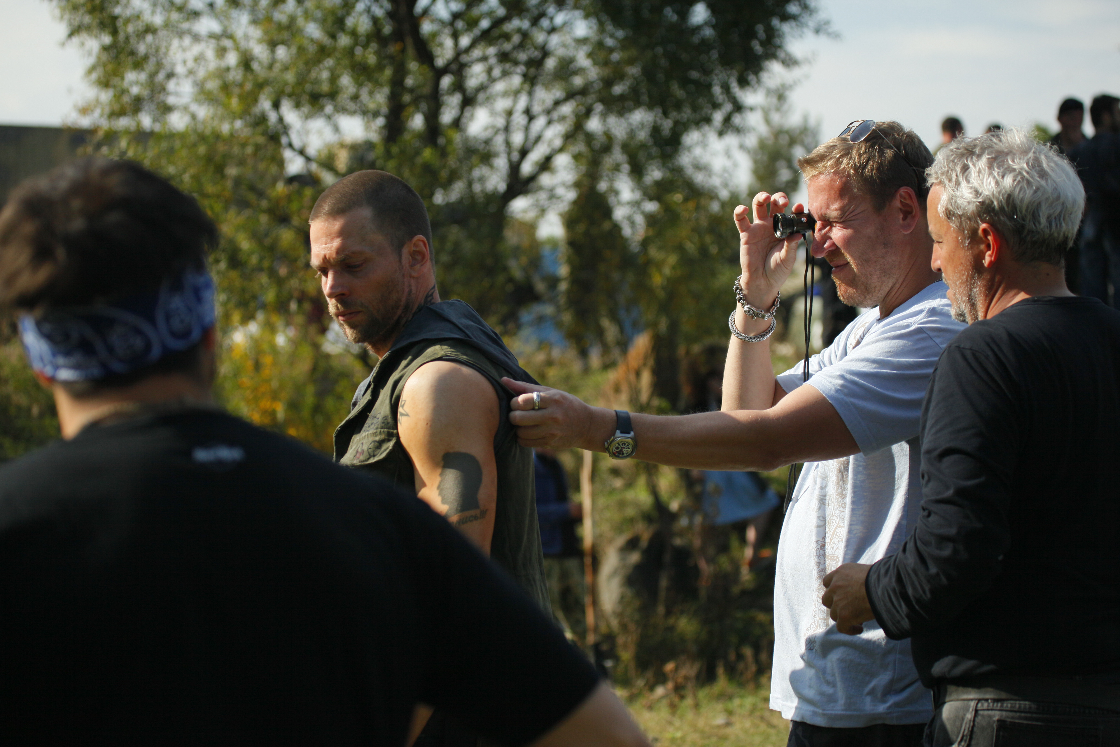 Mikko Nousiainen, Renny Harlin and DOP Checco Varese