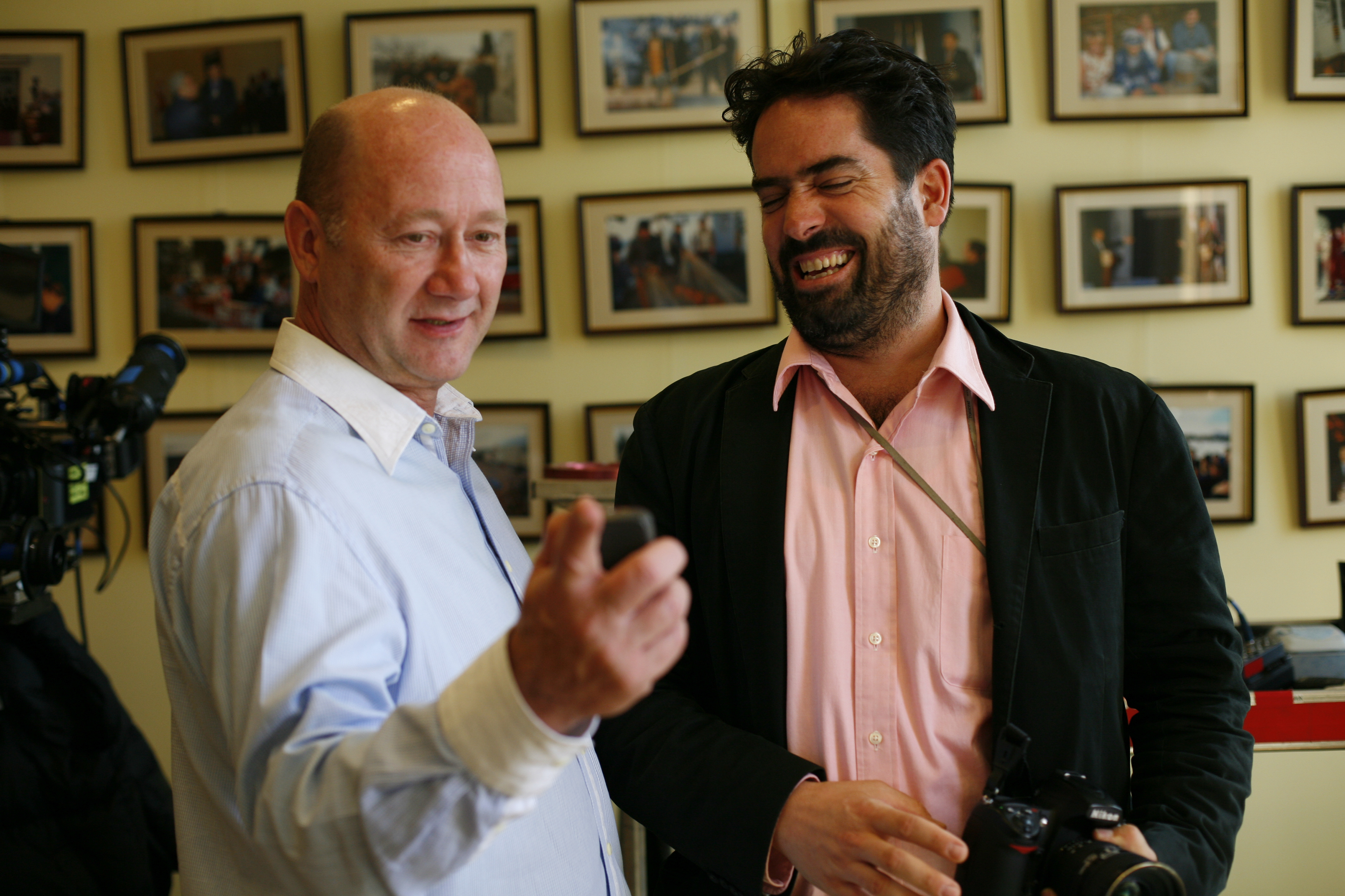 Producer George Lascu and Photographer Thomas Dworzak