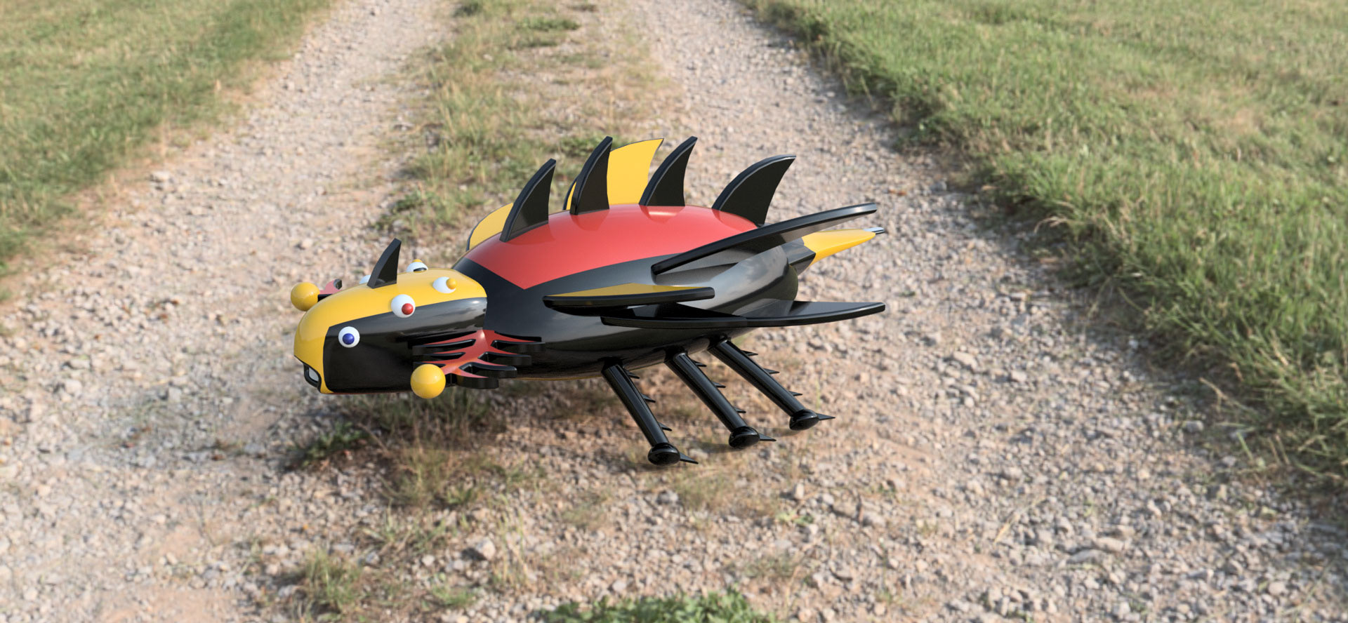 The "Spikelbee." Best to avoid this one in the wild!