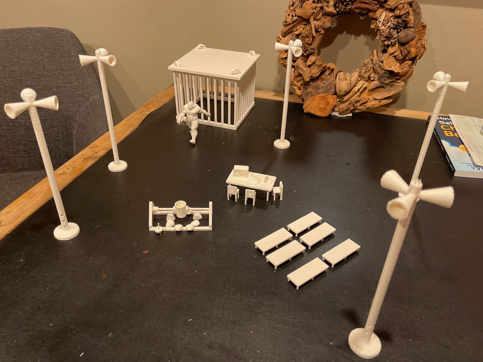 Most of the research area parts.