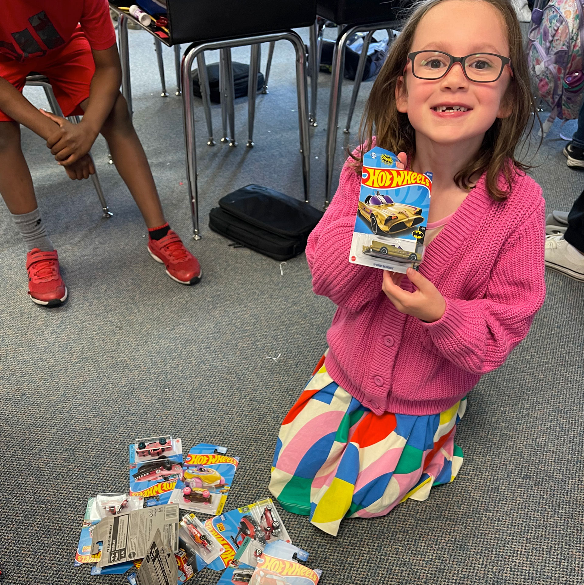 Each kid got to select a Hot Wheel™ car as a prize. There were more than a few smiles.