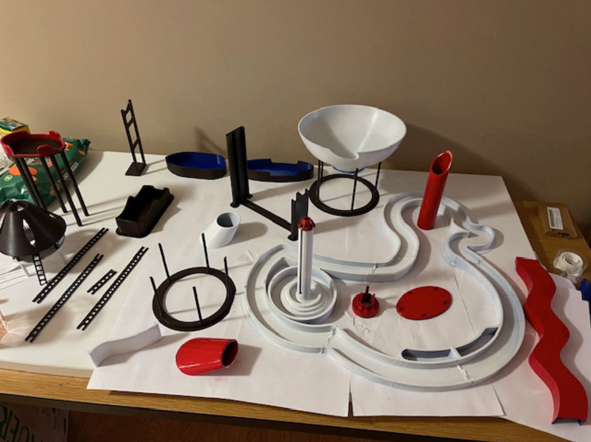 All of the water park items painted and ready to transport to the school.