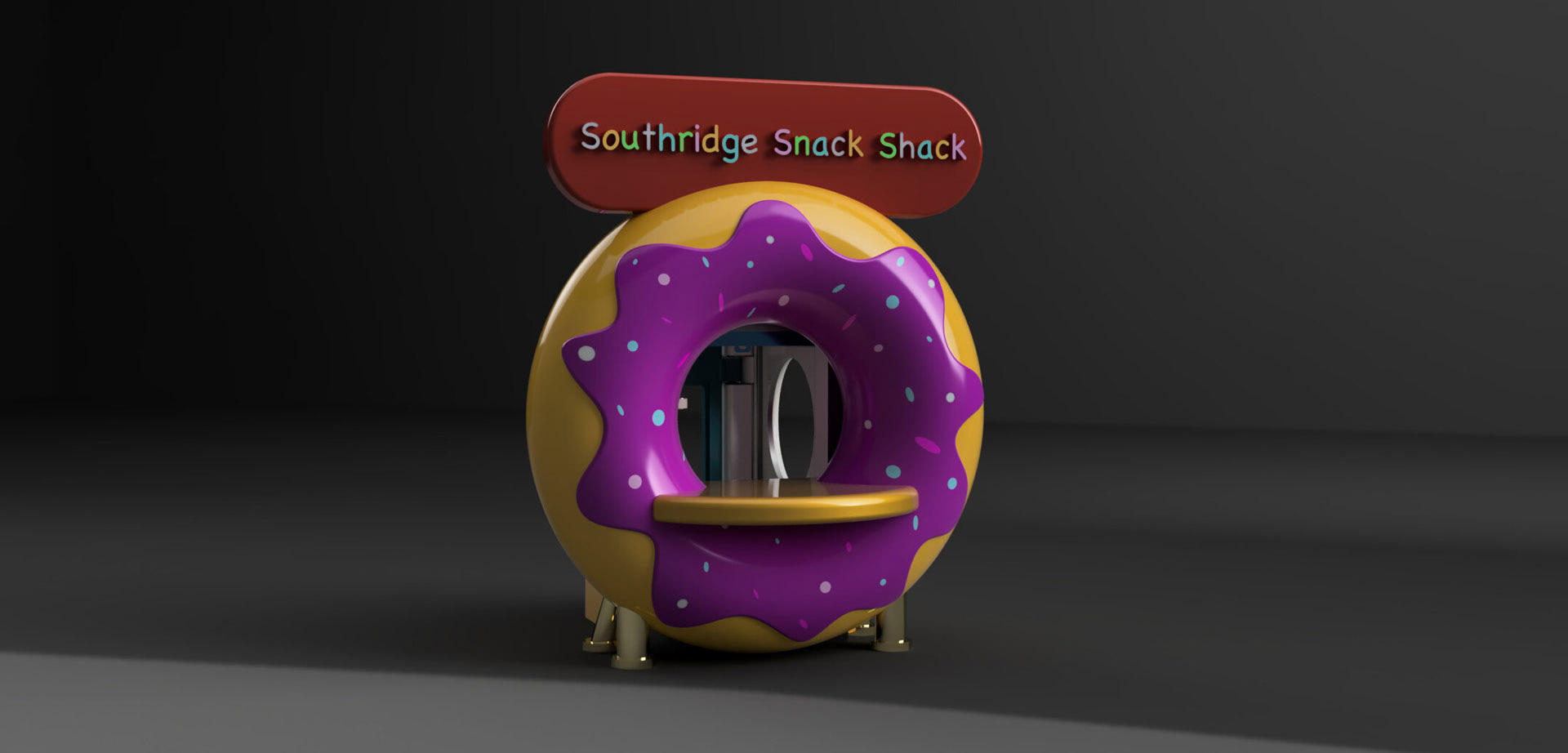 The donut-shaped "Snack Shack," one of my favorite designs to come out of the effort.