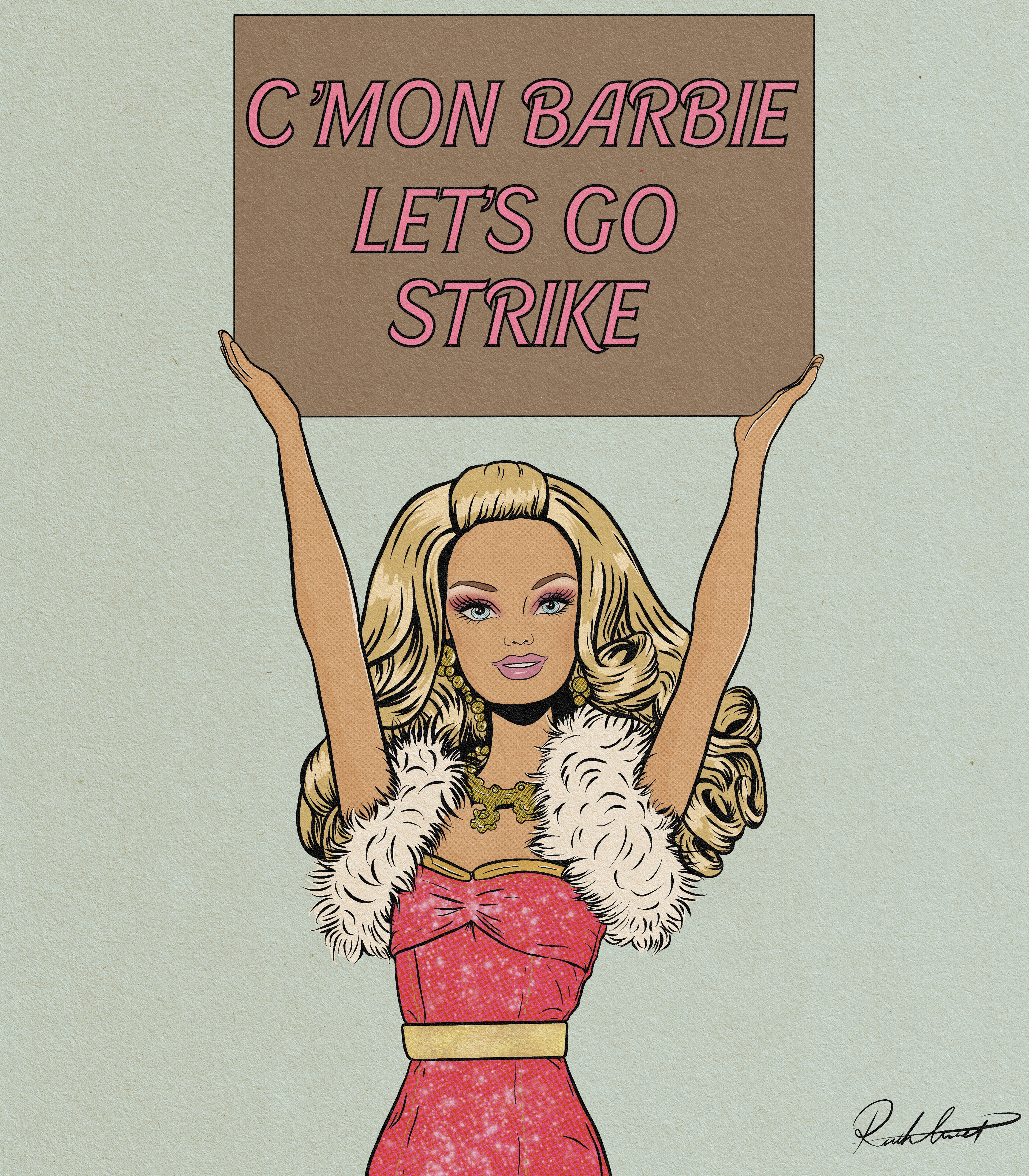 Barbie for Hollywood Strike