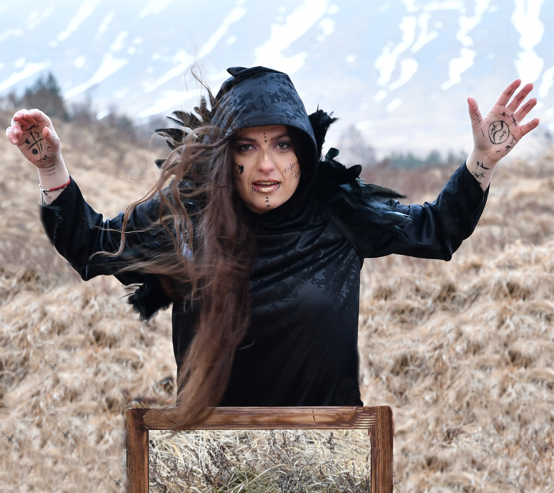 Photo: Mr B. Photobooth & Atelier, Three Witches from Macbeth, themed photosession, Scottish Highlands