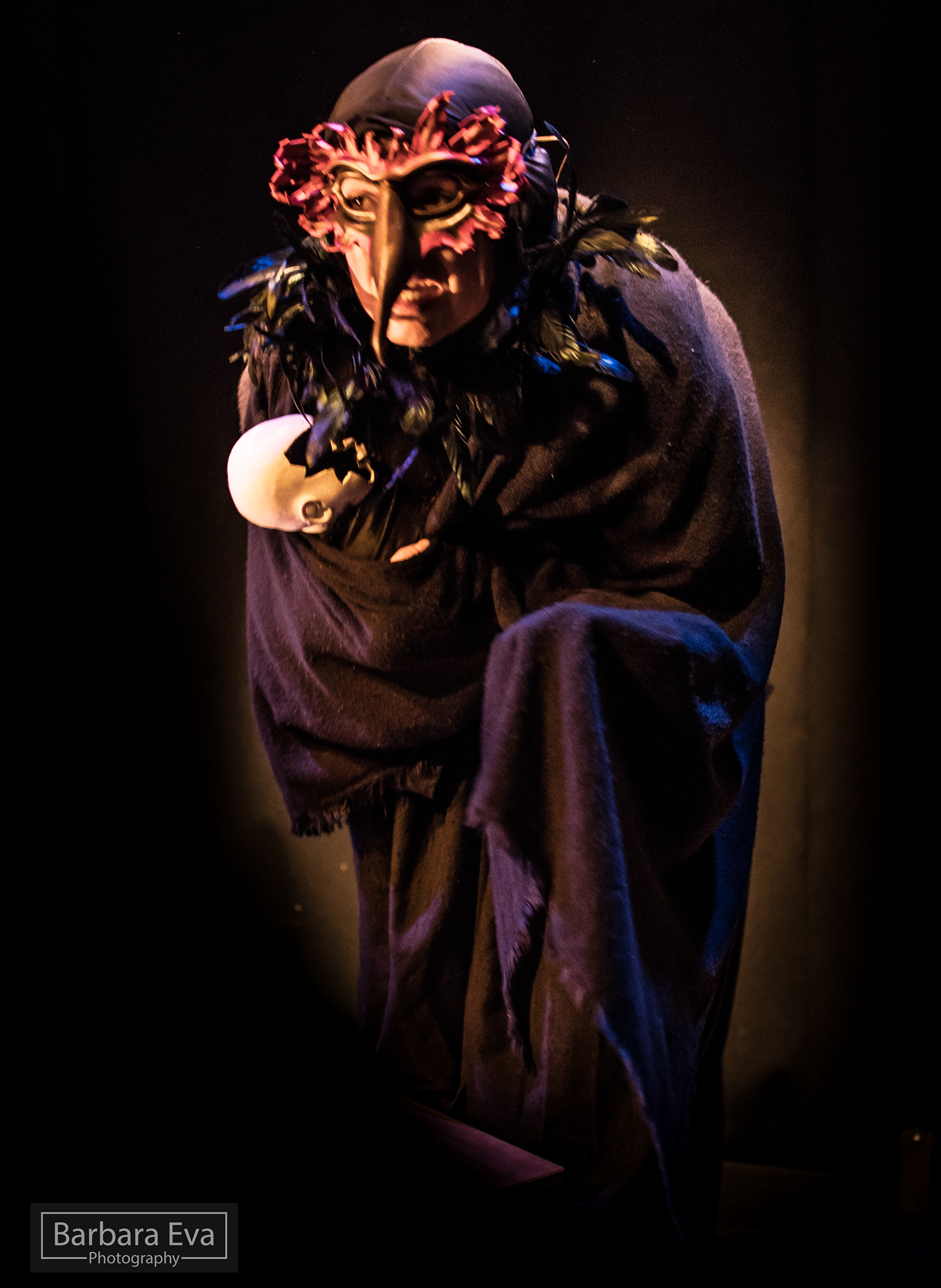 Assembly Roxy Theatre, Edinburgh, Scotland, DZIADY II FRAGMENTY - FOREFATHERS EVE II EXCERPTS as Owl, Director: Pat Zajac, Photo: Barbara Eva Photography