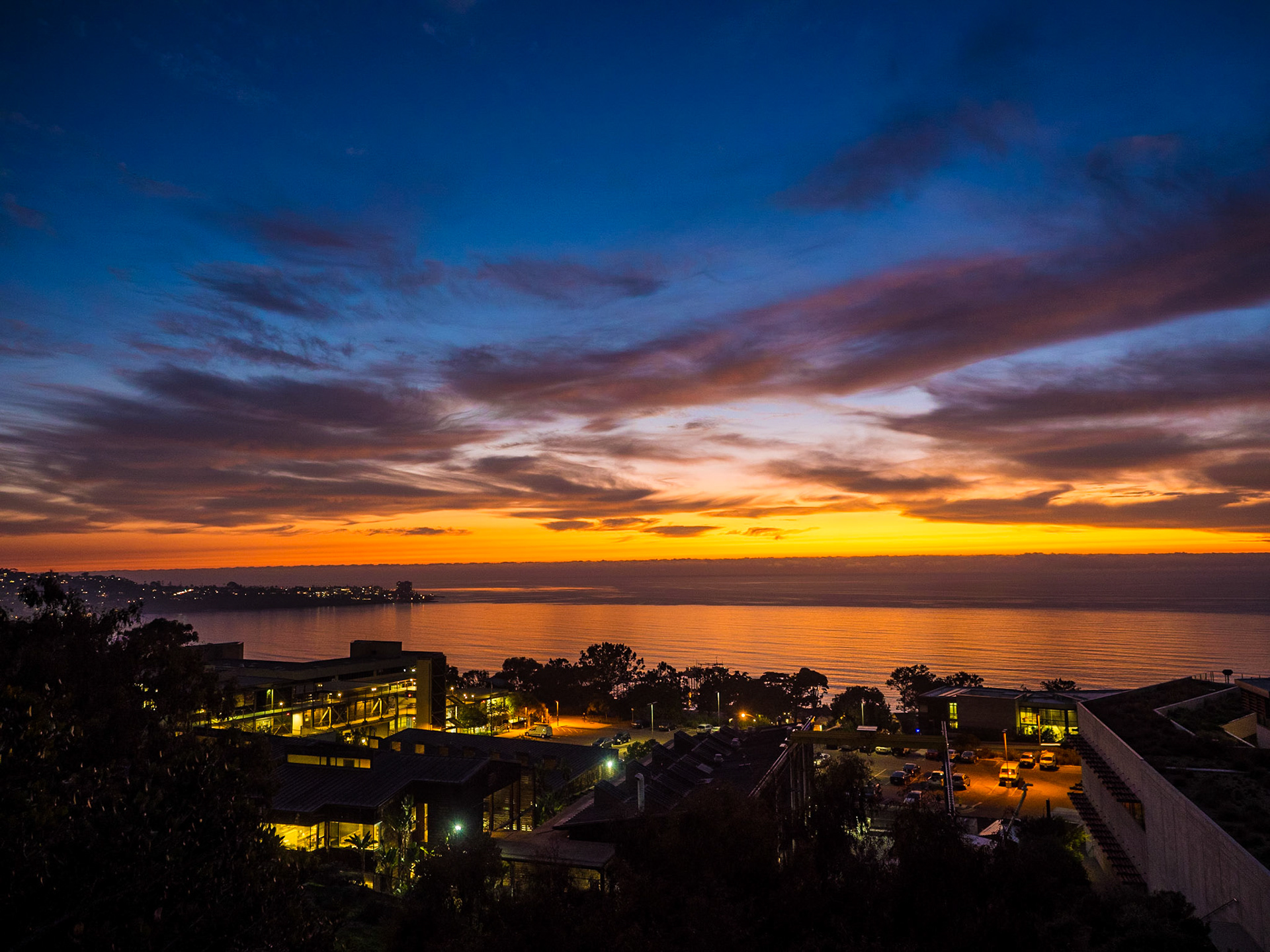 Sunset in La Jolla, CA on 29 January 2019