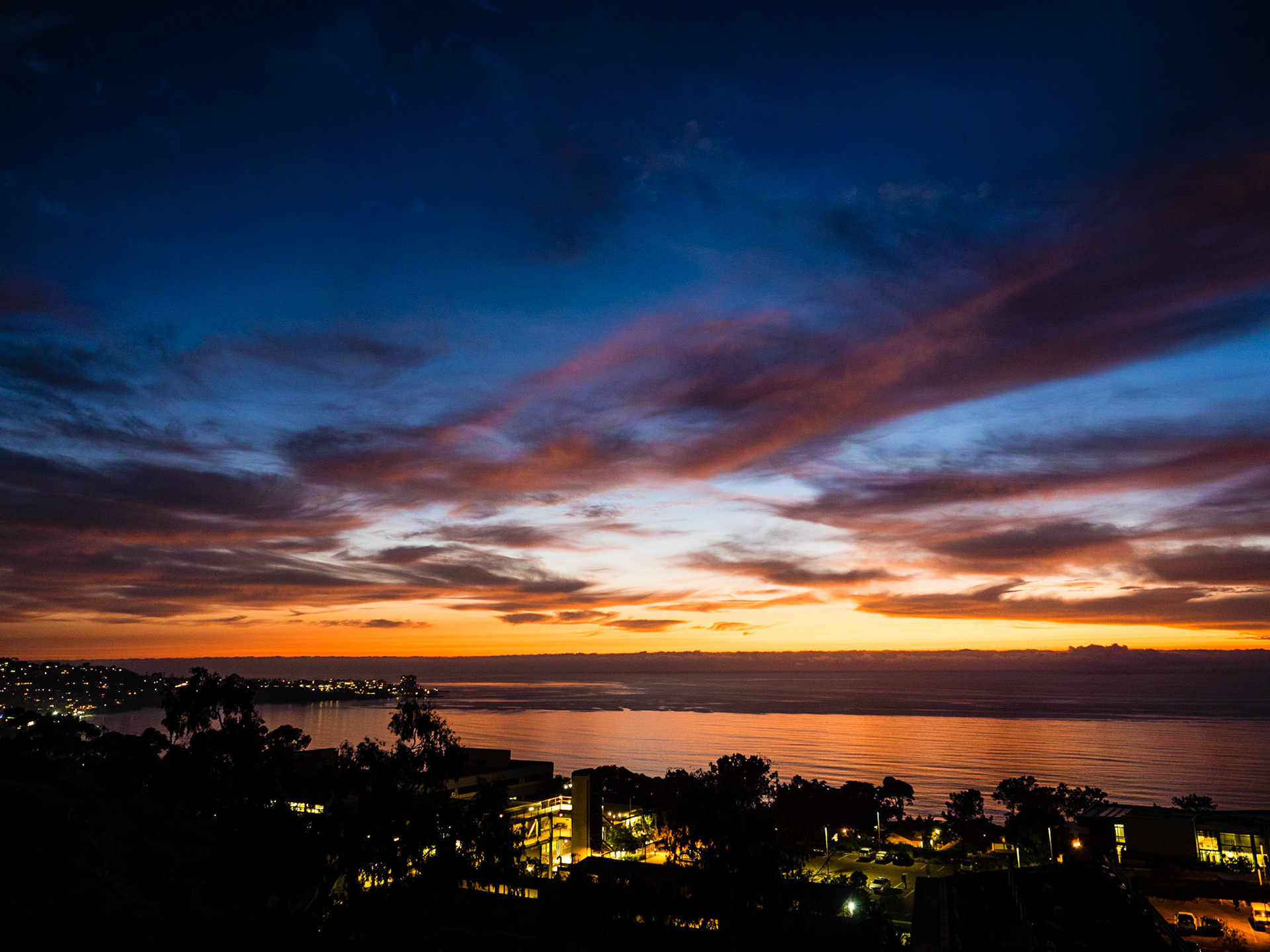 Sunset in La Jolla, CA on 29 January 2019
