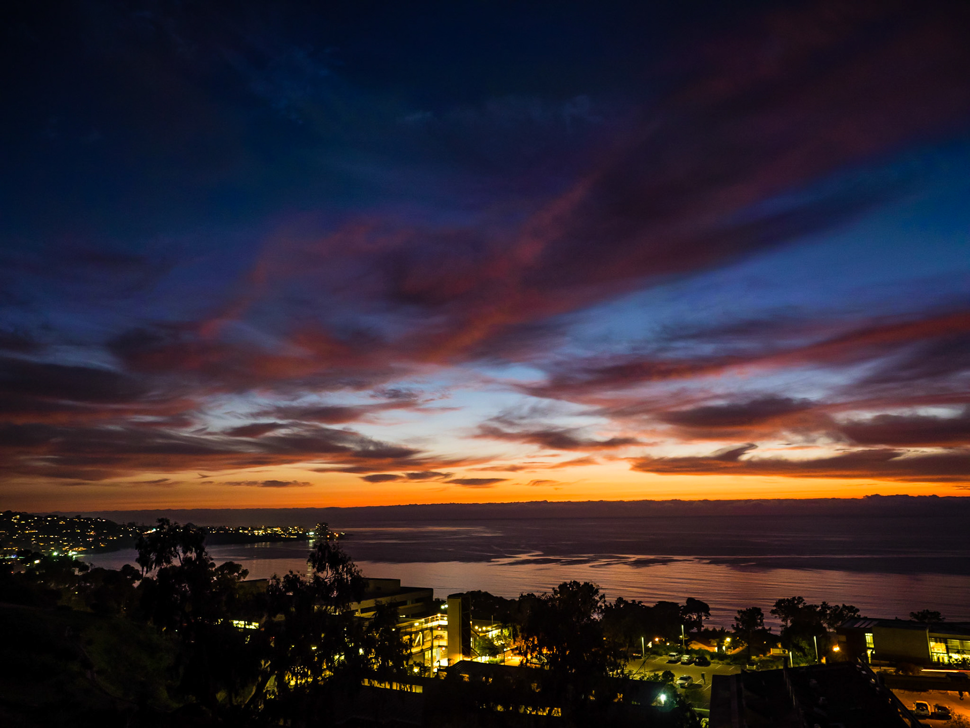 Sunset in La Jolla, CA on 29 January 2019