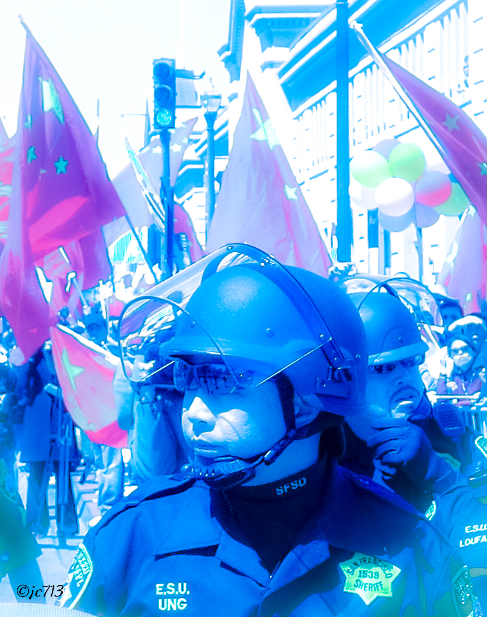 Sides - Protest Chinese Olympics- San Francisco - California