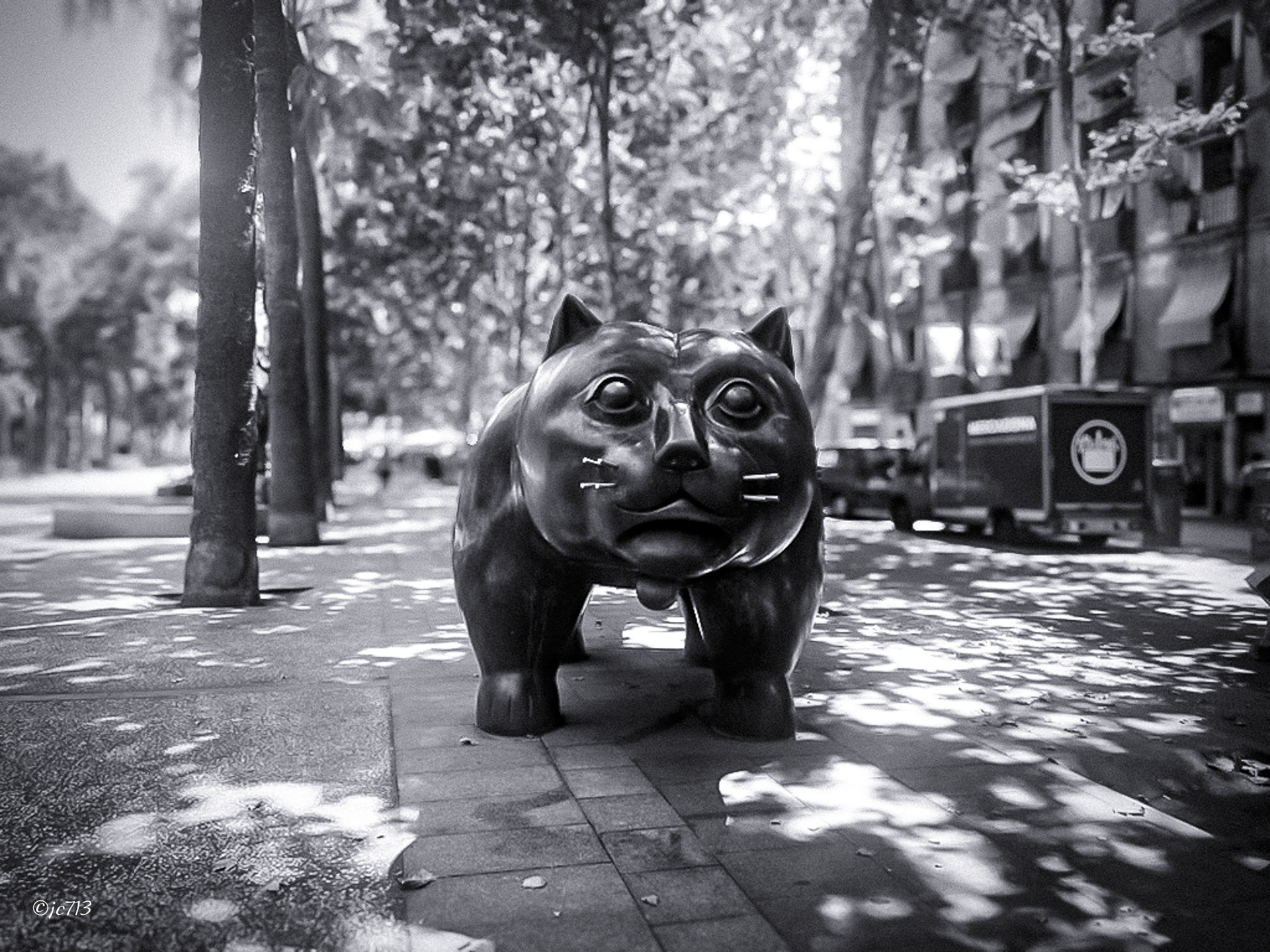 Gat (The Cat) by Fernando Botero - Barcelona - Spain