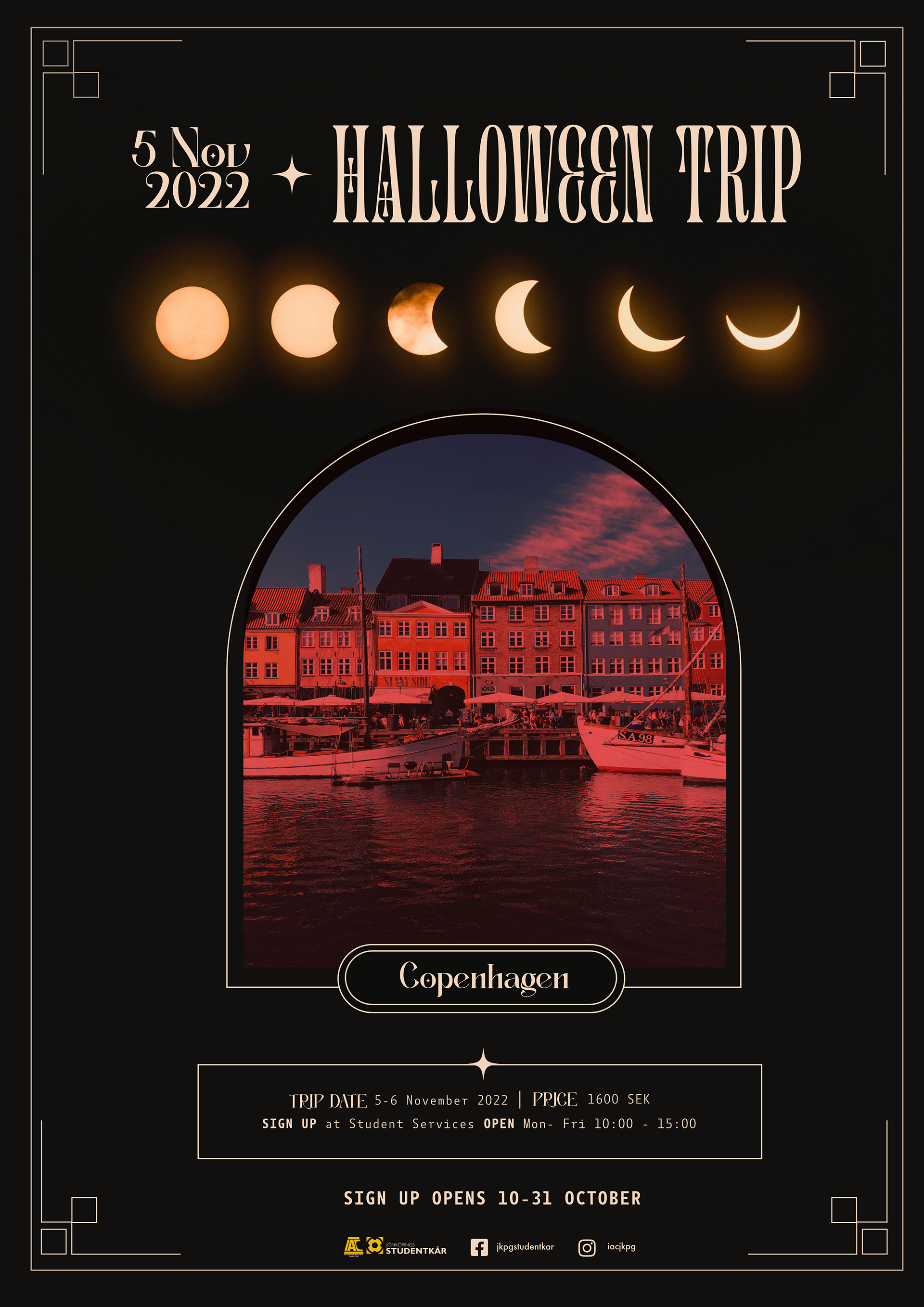 Poster design for IAC Halloween trip