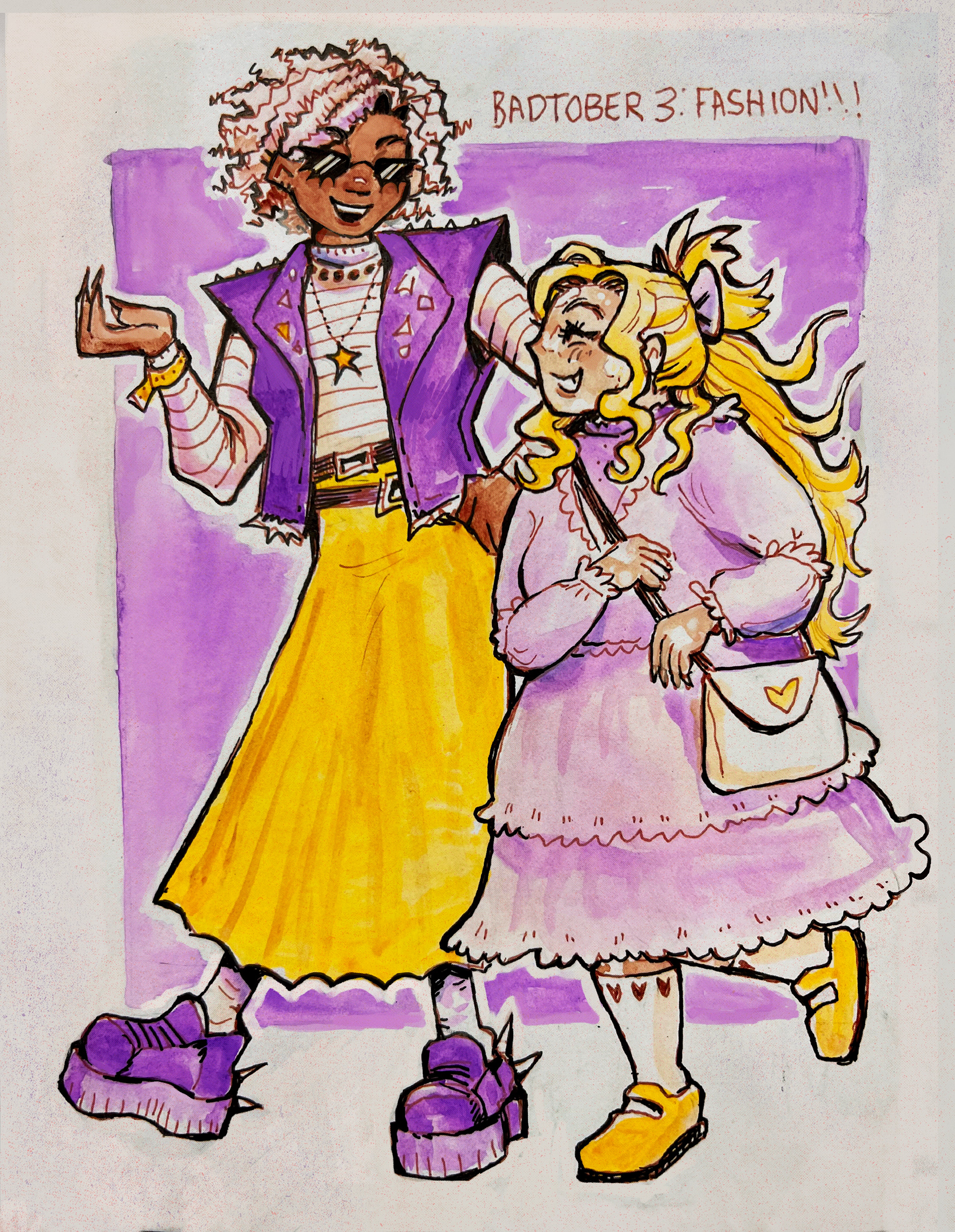 Outfit exploration - watercolor