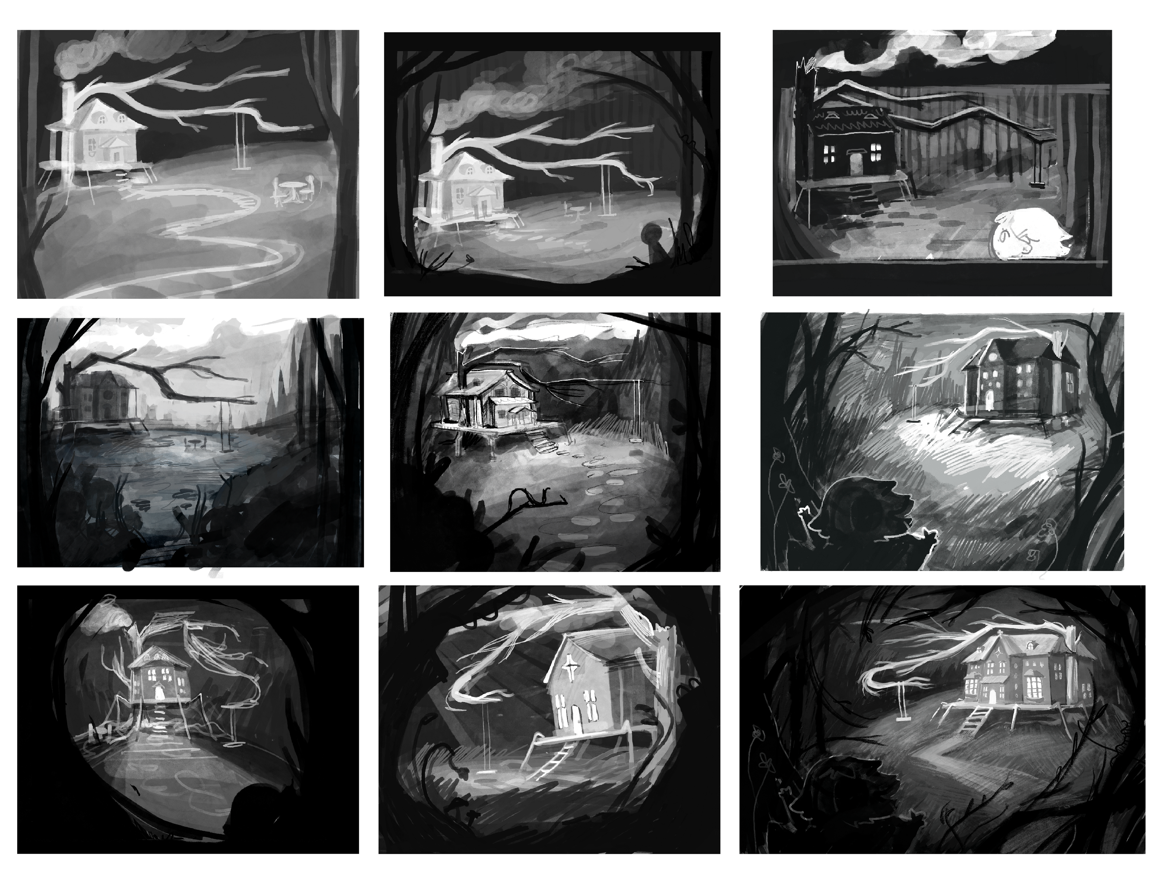 Composition + Value studies