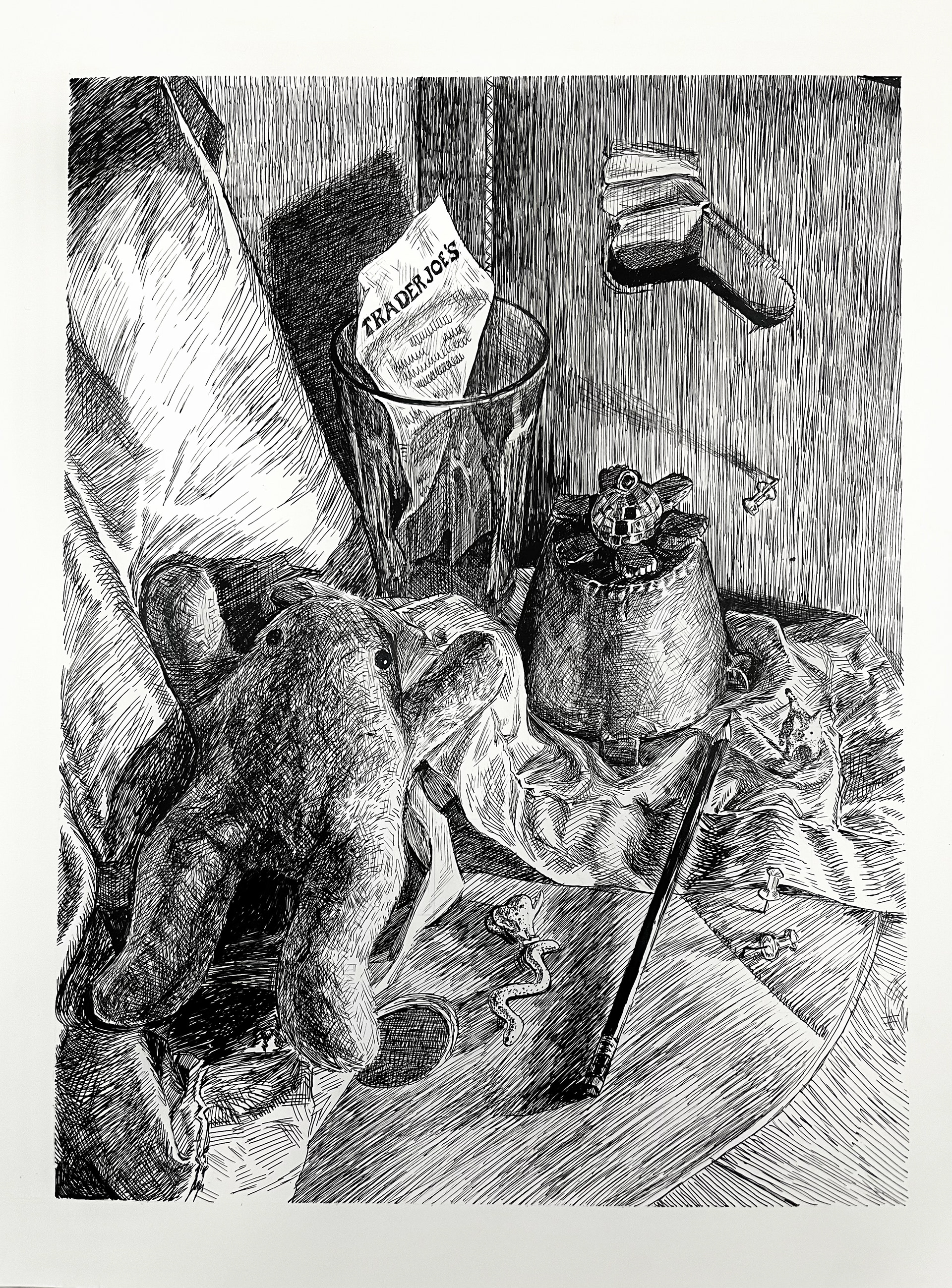 House Party, ink on paper 2023