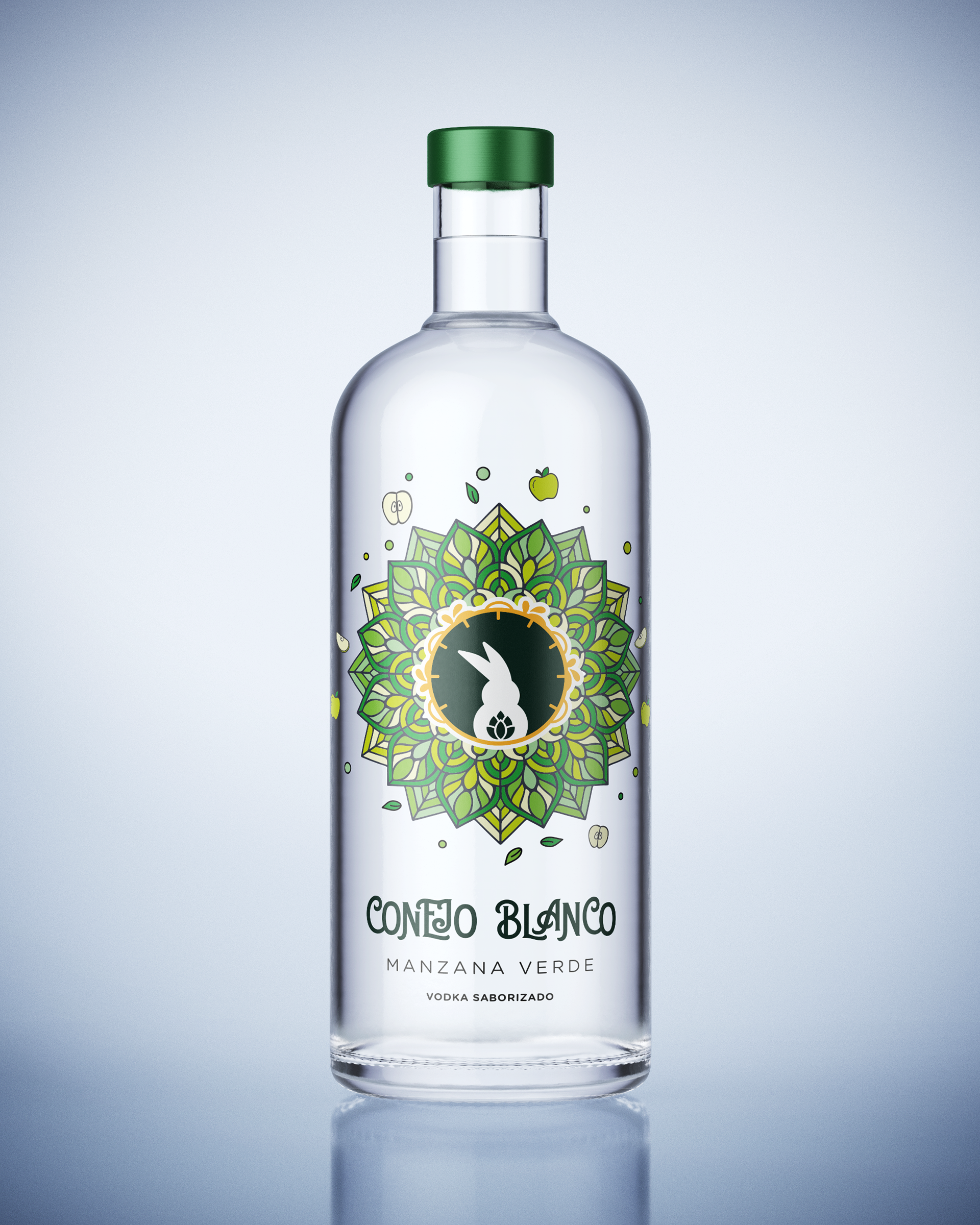 Diseño de Etiquetas Vodka - Conejo Blanco - Buenos Aires